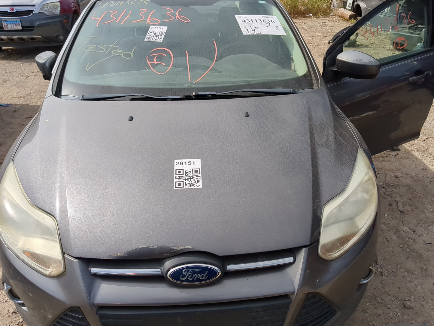2012-2018 Ford Focus Hood Oem 1185784 - Oemusedautoparts1.com