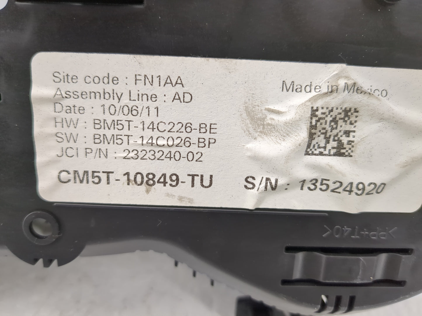 2012 Ford Focus Instrument Cluster Speedometer Gauges P/N:CM5T-10849-TU Fits OEM Used Auto Parts - Oemusedautoparts1.com