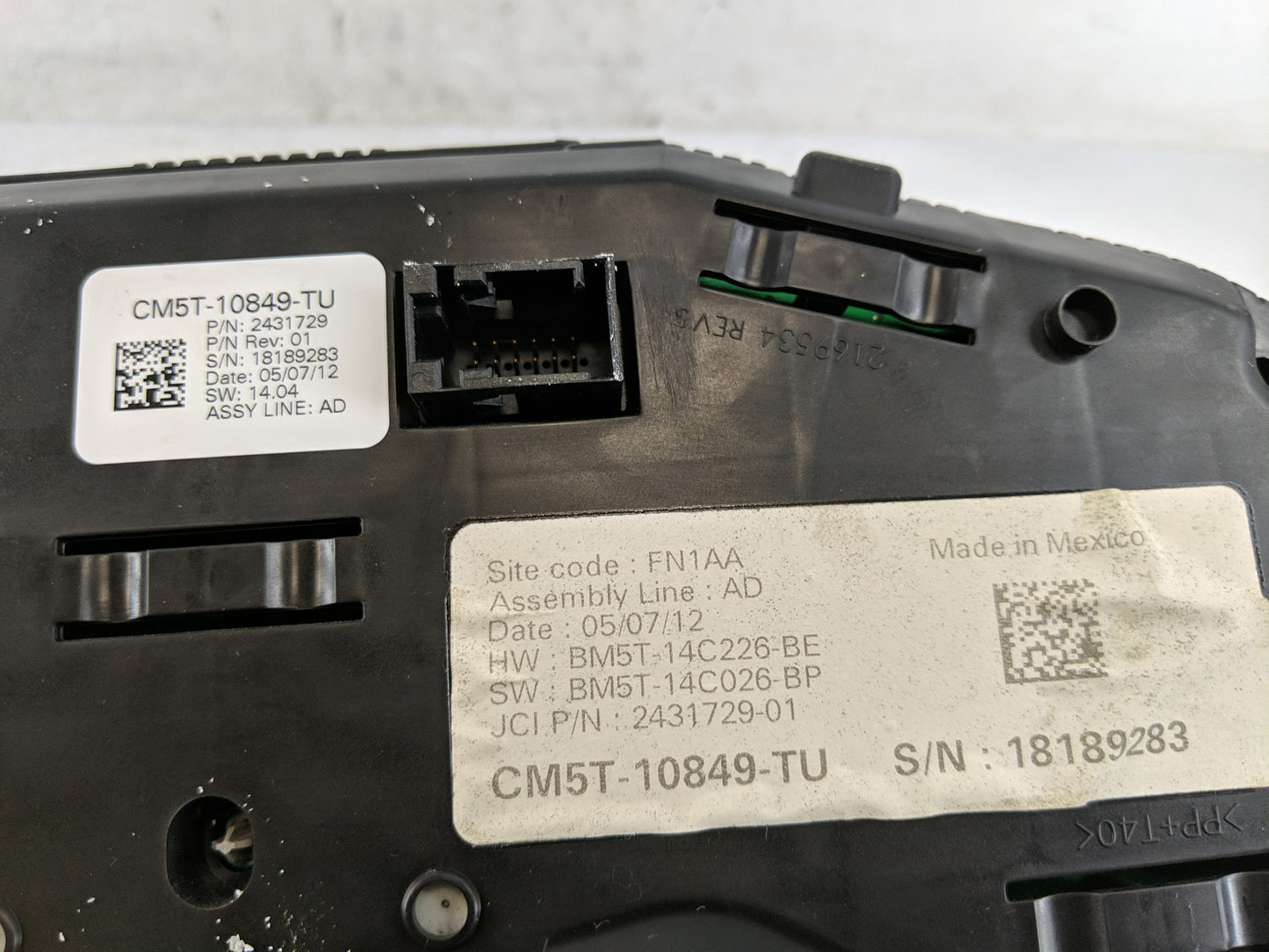 2012 Ford Focus Instrument Cluster Speedometer Gauges P/N:CM5T-10849-TU Fits OEM Used Auto Parts - Oemusedautoparts1.com