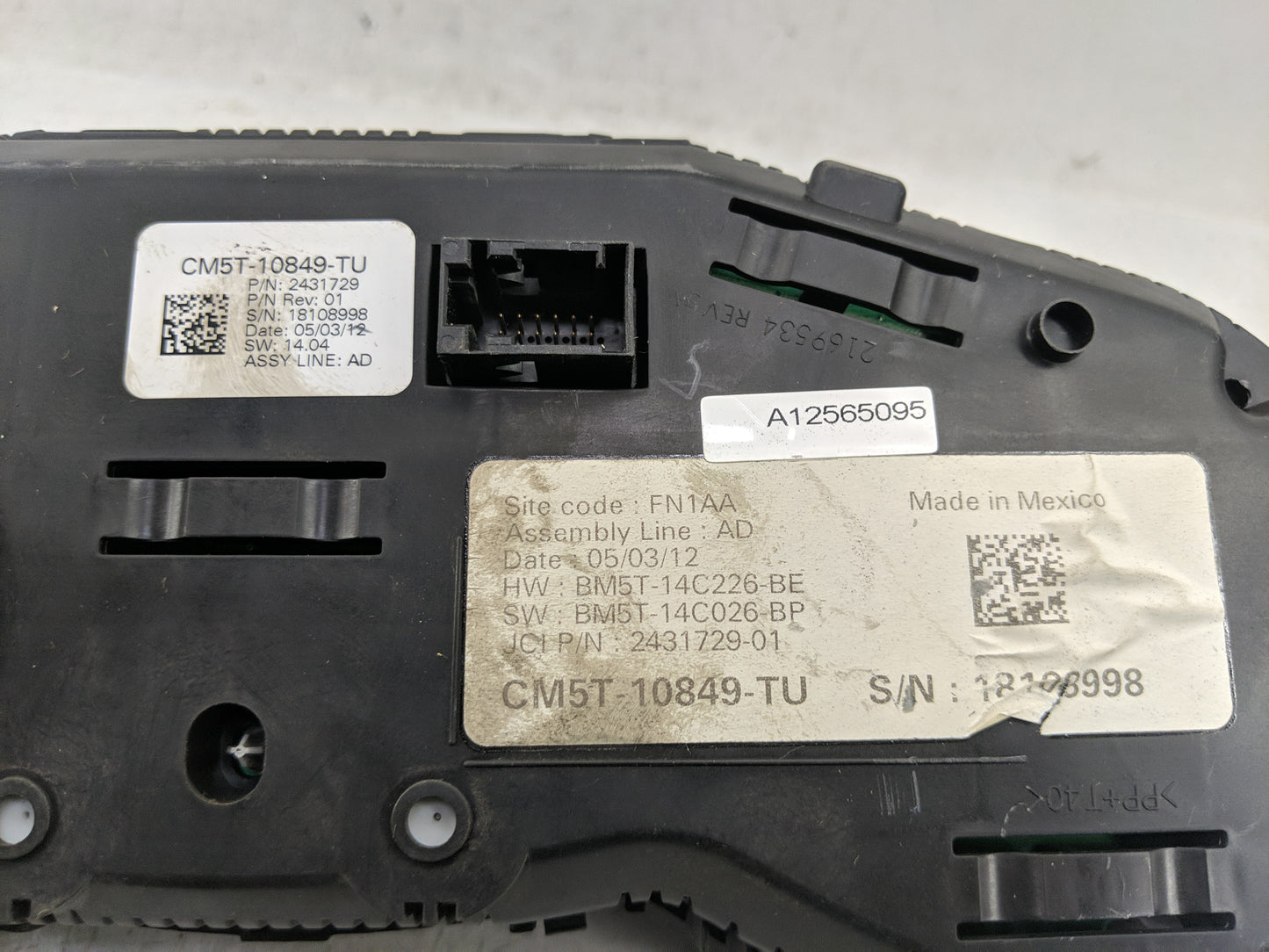2012 Ford Focus Instrument Cluster Speedometer Gauges P/N:CM5T-10849-TU Fits OEM Used Auto Parts - Oemusedautoparts1.com