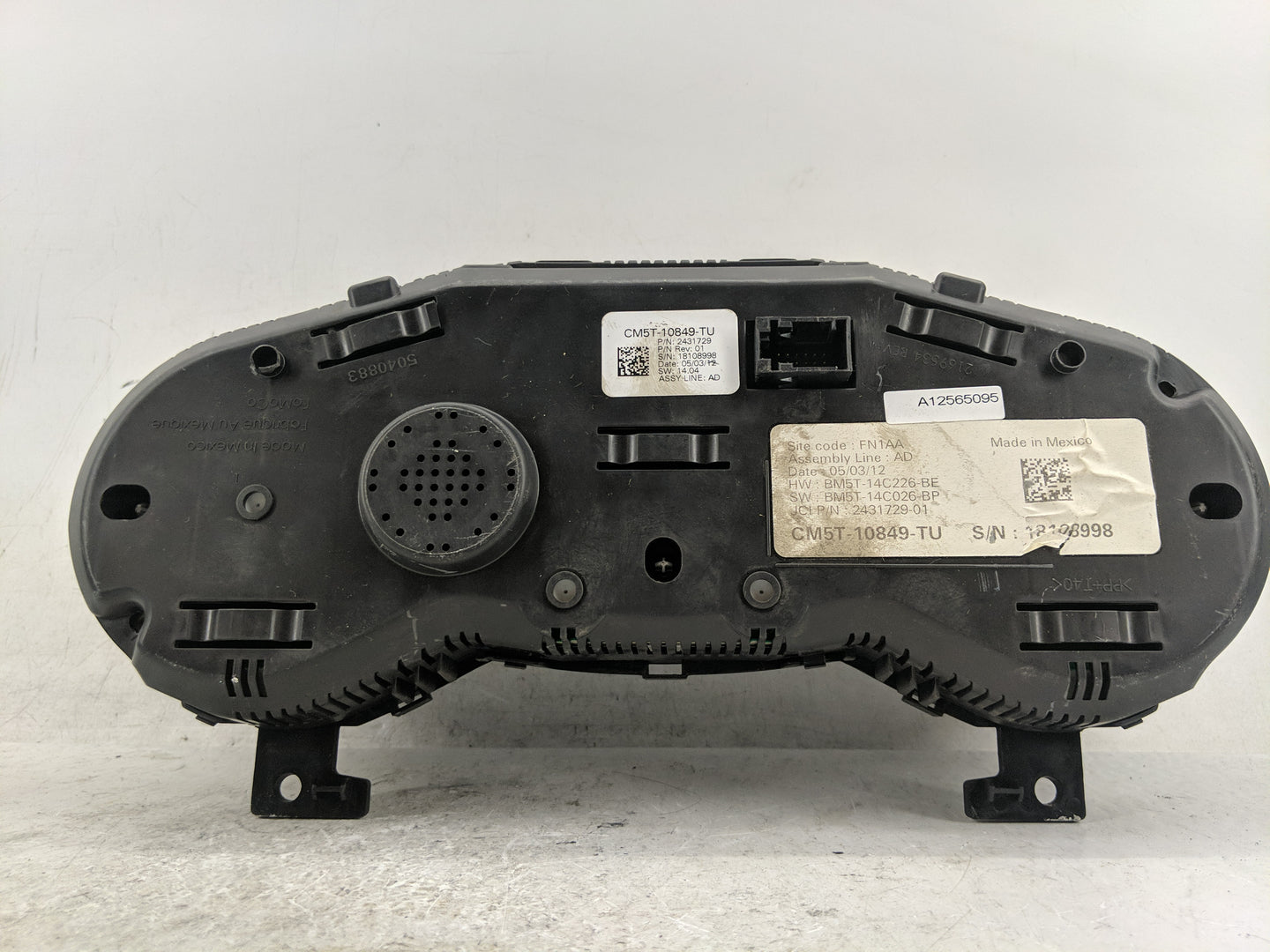 2012 Ford Focus Instrument Cluster Speedometer Gauges P/N:CM5T-10849-TU Fits OEM Used Auto Parts - Oemusedautoparts1.com