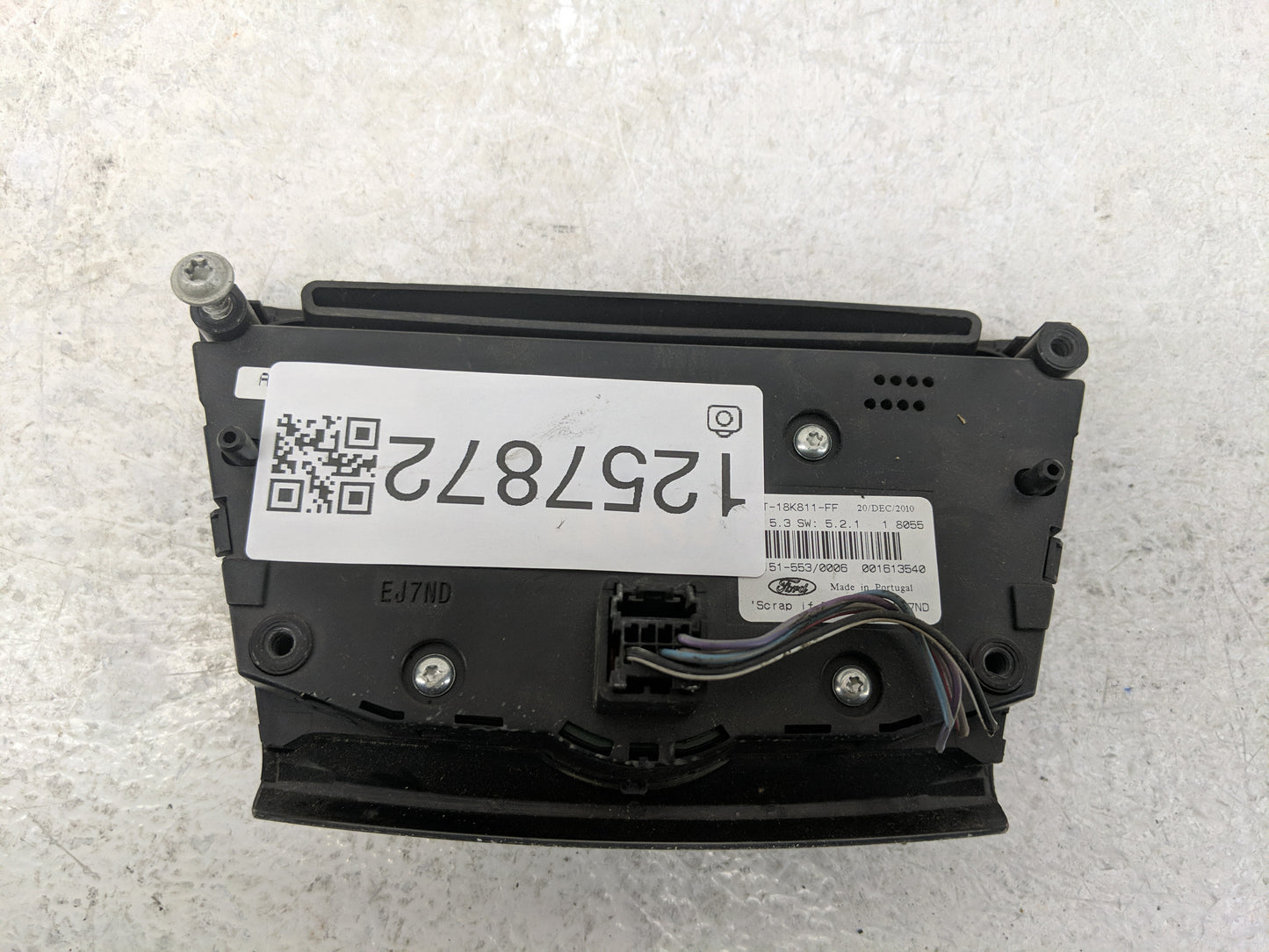 2012-2013 Ford Focus Radio AM FM Cd Player Receiver Replacement Fits Fits 2012 2013 OEM Used Auto Parts - Oemusedautoparts1.