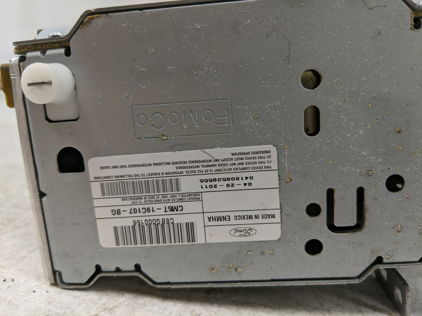 2012-2013 Ford Focus Radio AM FM Cd Player Receiver Replacement P/N:CM5T-19C107-BG Fits Fits 2012 2013 OEM Used Auto Parts -