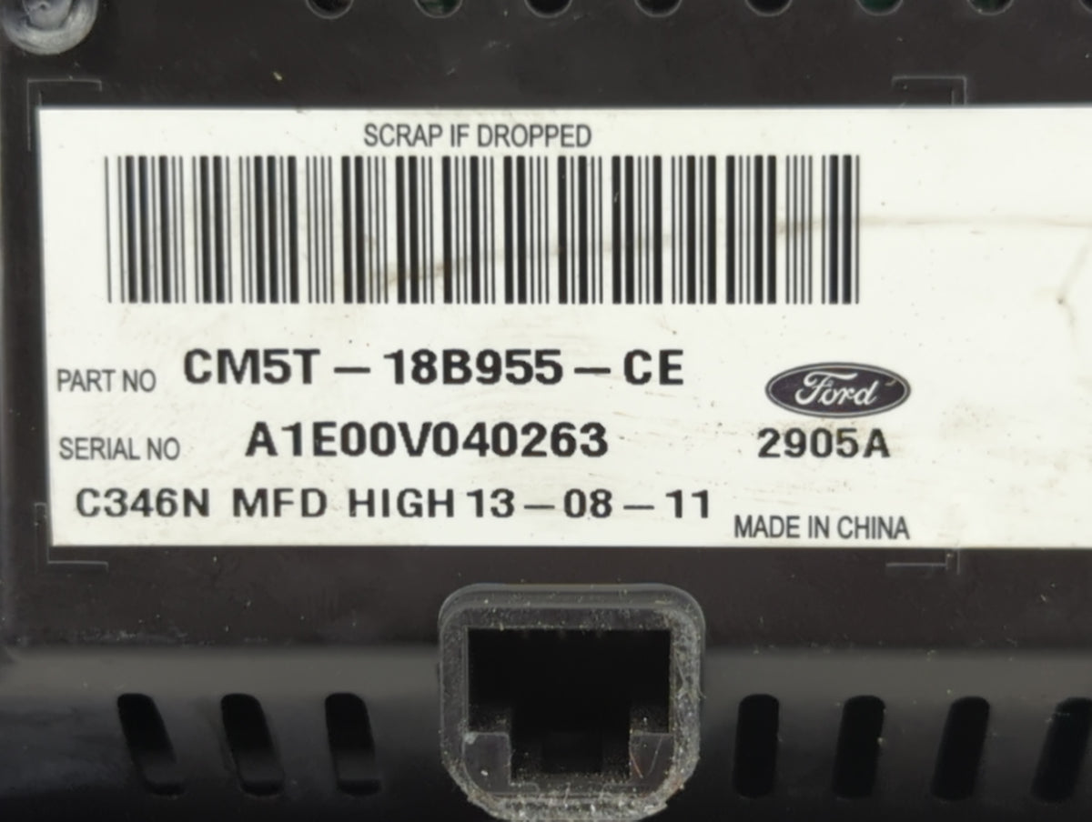 2012-2012 Ford Focus Information Radio Display Screen 1293423 - Oemusedautoparts1.com