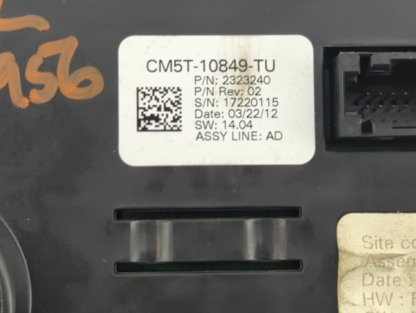 2012 Ford Focus Instrument Cluster Speedometer Gauges P/N:CM5T-10849-TU Fits OEM Used Auto Parts - Oemusedautoparts1.com