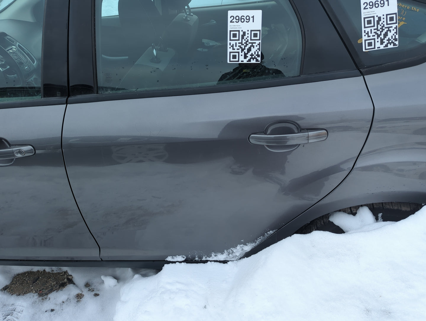 2012-2018 Ford Focus Driver Rear Door Oem 1355194 - Oemusedautoparts1.com