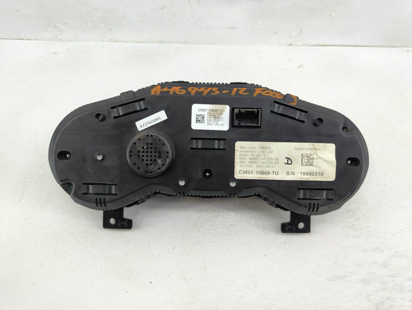 2012 Ford Focus Instrument Cluster Speedometer Gauges P/N:CM5T-10849-TU Fits OEM Used Auto Parts - Oemusedautoparts1.com