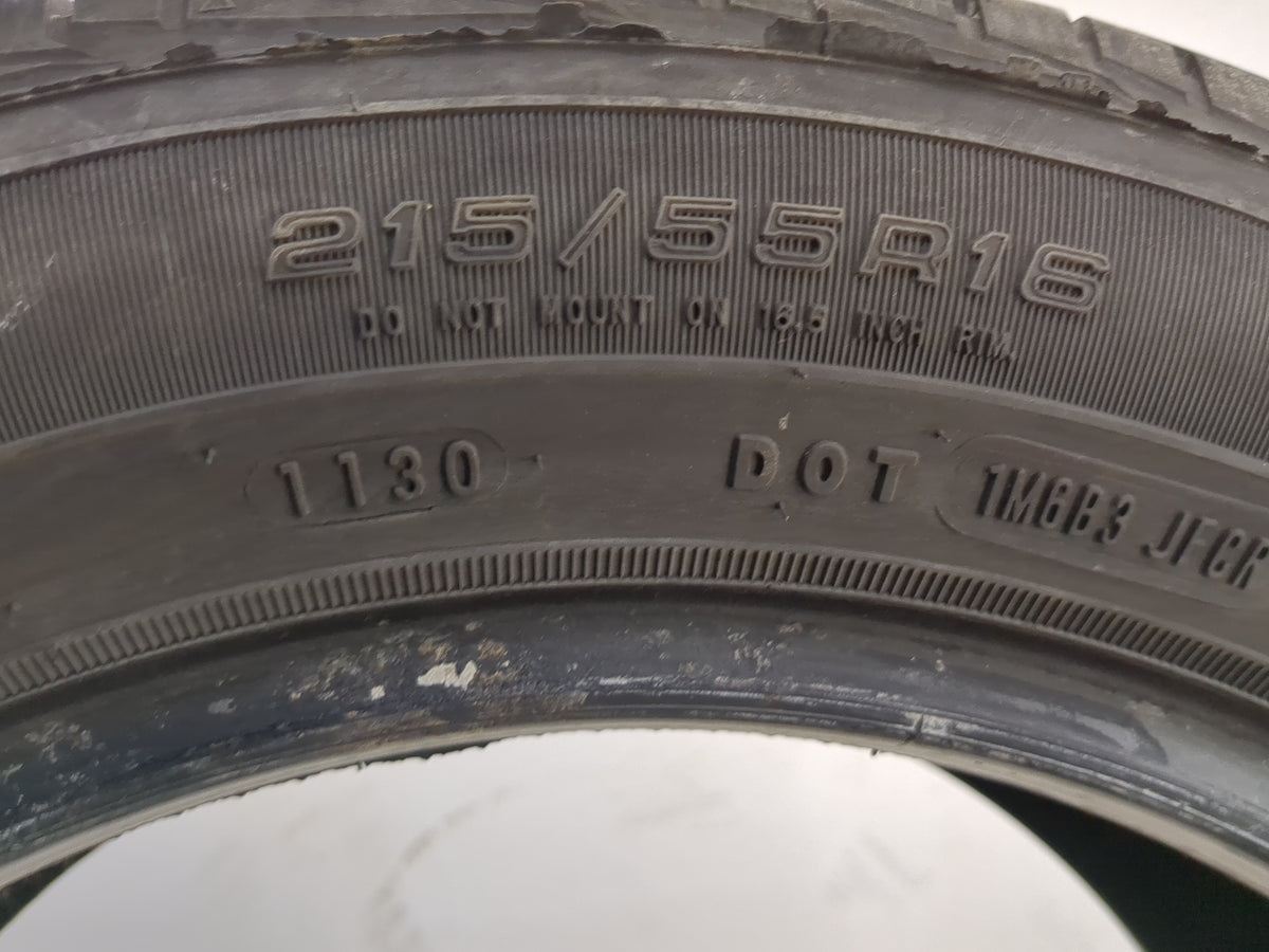 Used Tire 215/55R16 KELLY EDGE TOURING A/S 93V - Tread Depth 8/32 - Oemusedautoparts1.com
