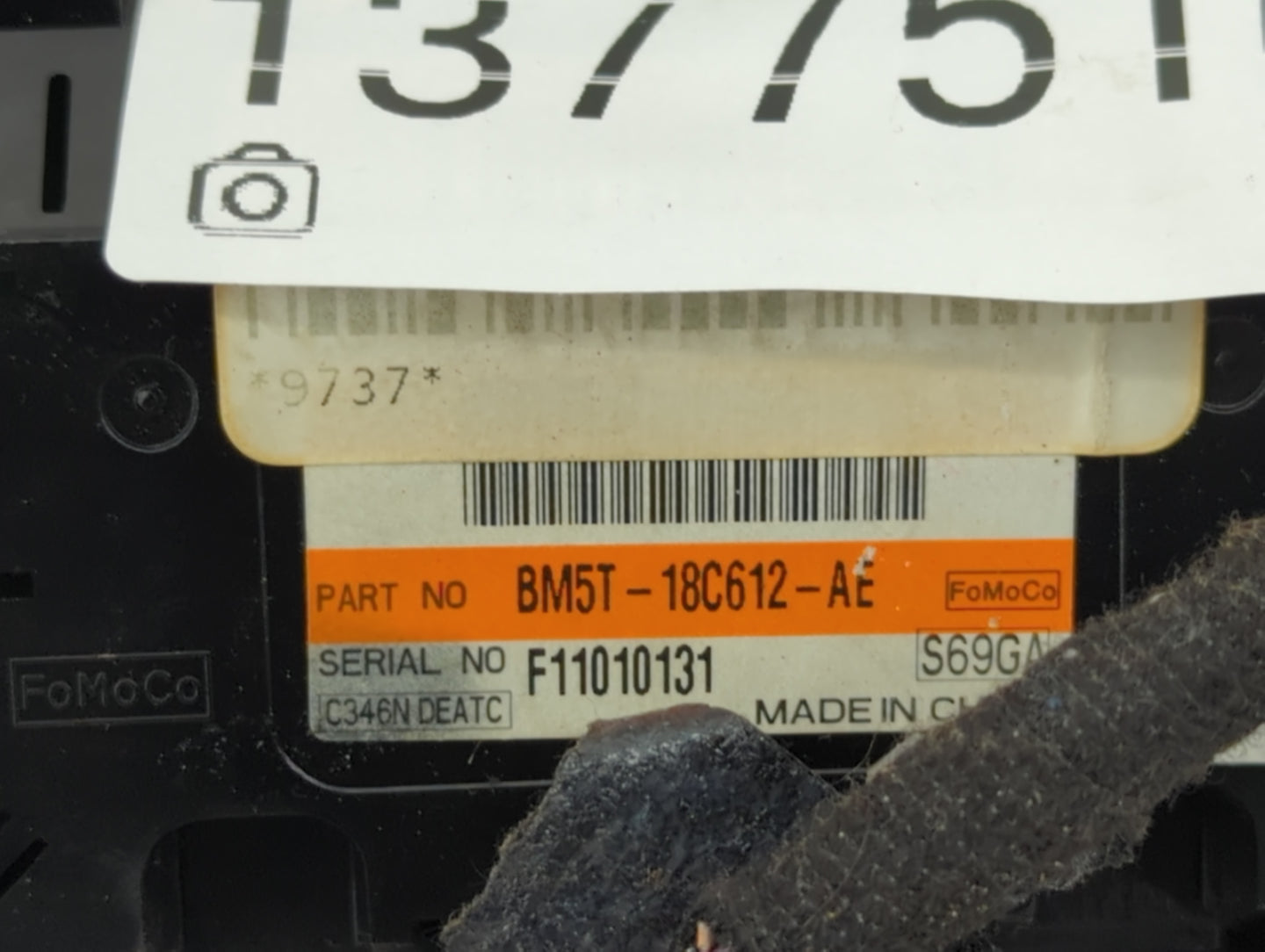 2012 Ford Focus Climate Control Module Temperature AC/Heater Replacement P/N:BM5T-18C612-AE Fits OEM Used Auto Parts - Oemus
