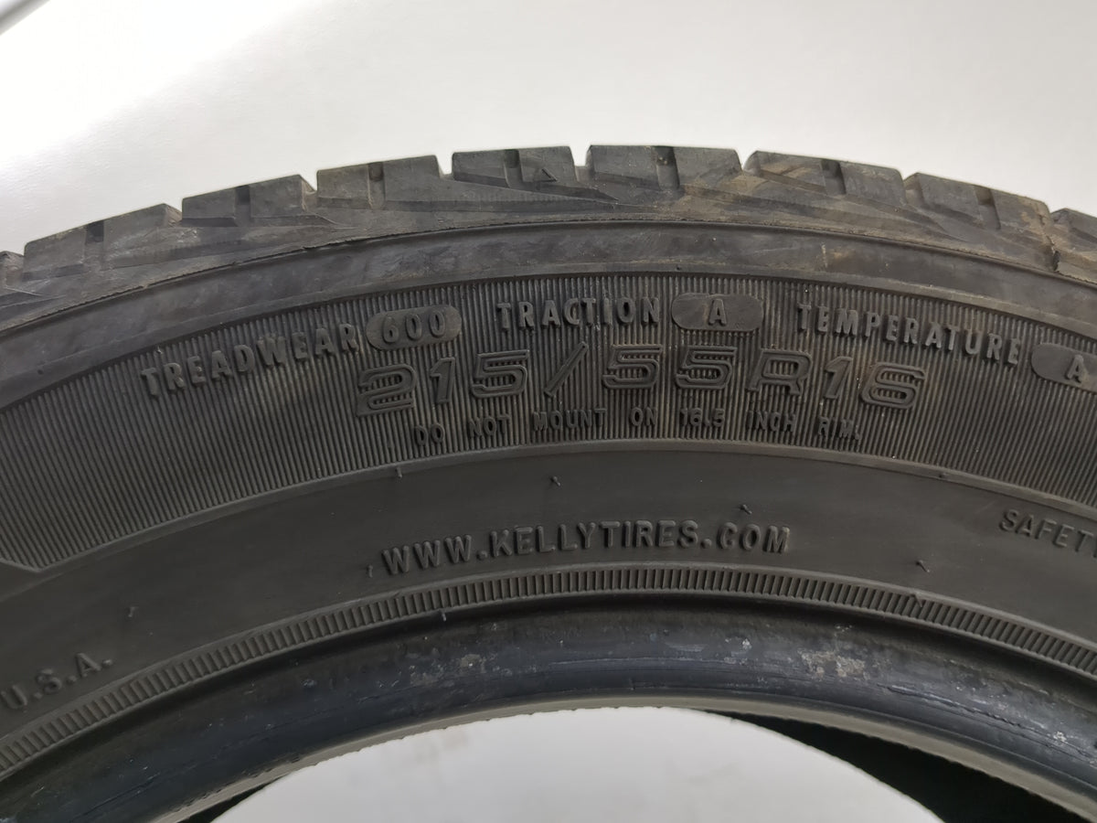 Used Tire 215/55R16 KELLY EDGE TOURING A/S 93V - Tread Depth 7/32 - Oemusedautoparts1.com