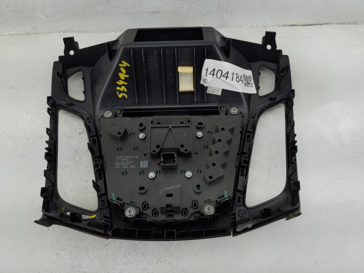 2012-2013 Ford Focus Radio Control Panel - Oemusedautoparts1.com