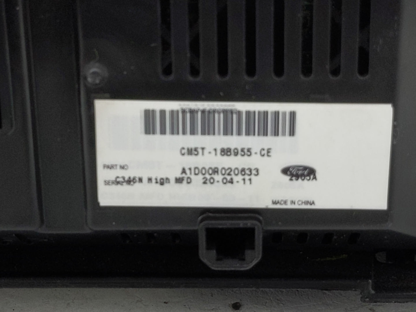 2012-2013 Ford Focus Radio AM FM Cd Player Receiver Replacement P/N:CM5T-188955-CE Fits Fits 2012 2013 OEM Used Auto Parts -