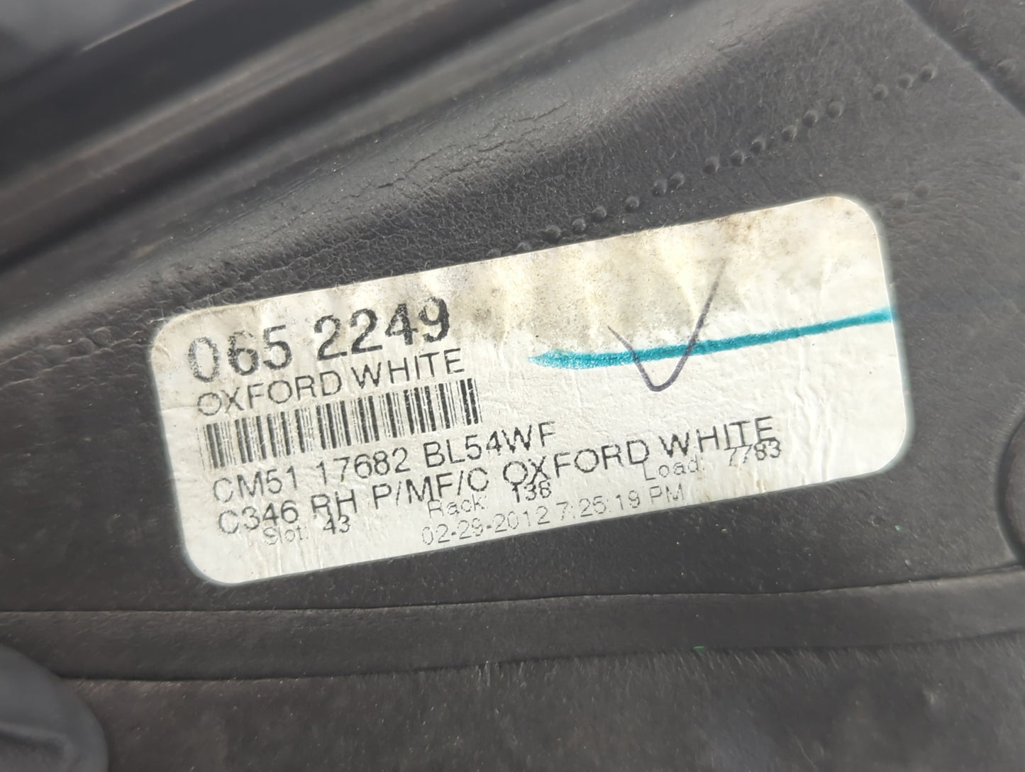 2012-2014 Ford Focus Passenger Side View Mirror - Right Door Mirror OEM Used - Oemusedautoparts1.com