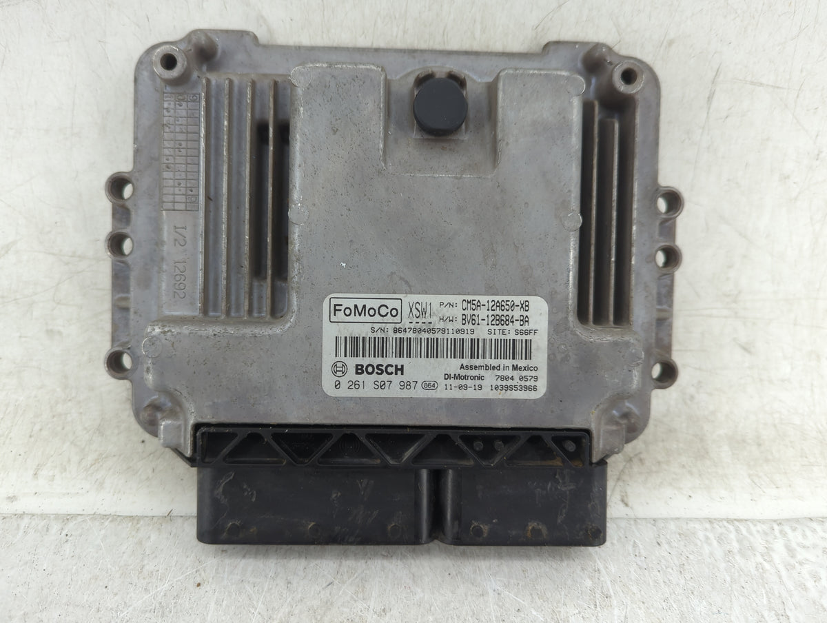 2012-2013 Ford Focus PCM Engine Control Computer ECU ECM PCU OEM P/N:CM5A-12A650-XB 0 261 S07 987 Fits 2012 2013 OEM Used Au