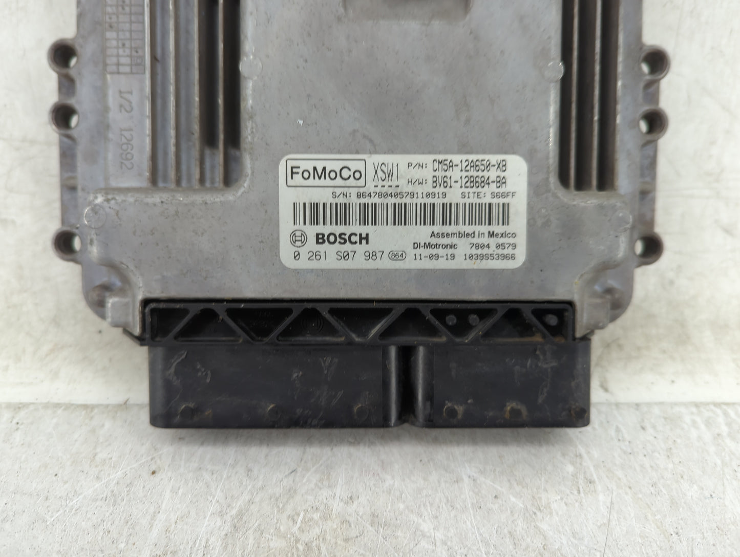 2012-2013 Ford Focus PCM Engine Control Computer ECU ECM PCU OEM P/N:CM5A-12A650-XB 0 261 S07 987 Fits Fits 2012 2013 OEM Us