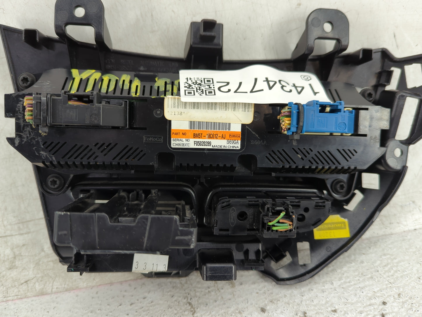 2012 Ford Focus Climate Control Module Temperature AC/Heater Replacement P/N:BM5T-18C612-AJ Fits OEM Used Auto Parts - Oemus