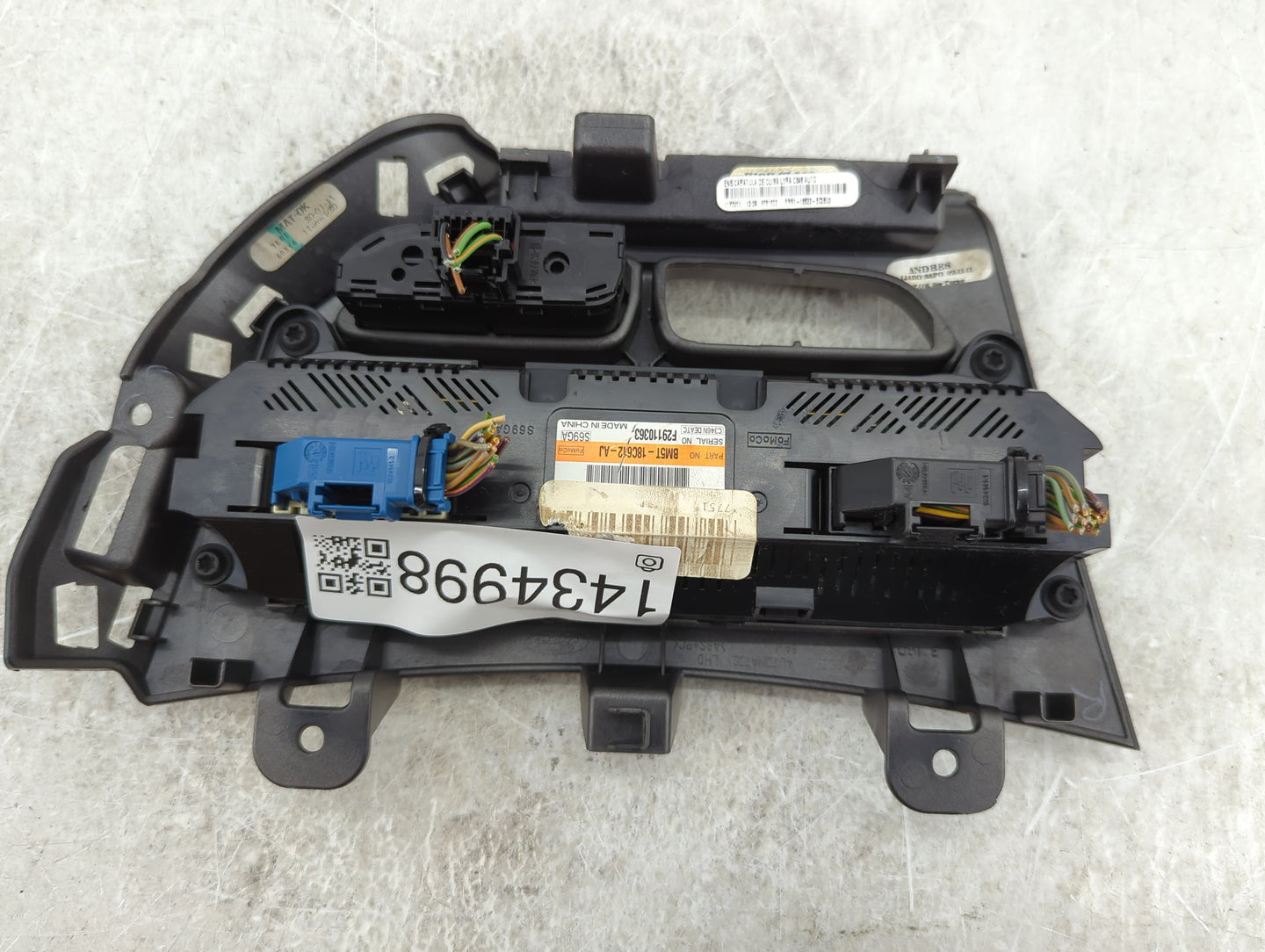 2012 Ford Focus Climate Control Module Temperature AC/Heater Replacement P/N:BM5T-18C612-AJ Fits OEM Used Auto Parts - Oemus