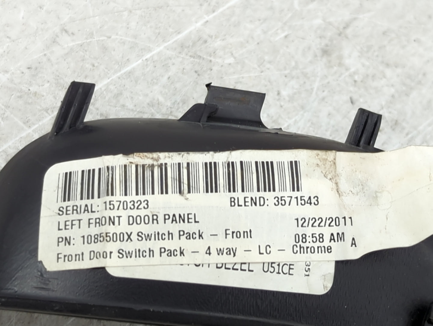 2012-2018 Ford Focus Master Power Window Switch Replacement Driver Side Left P/N:AM51-14A132-AA 1085500X Fits OEM Used Auto 