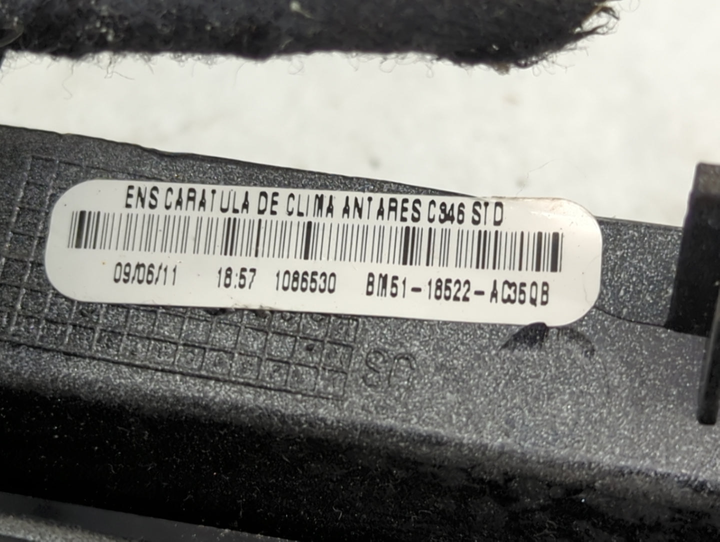 2012 Ford Focus Climate Control Module Temperature AC/Heater Replacement P/N:BM51-18522-AC35QB Fits OEM Used Auto Parts - Oe