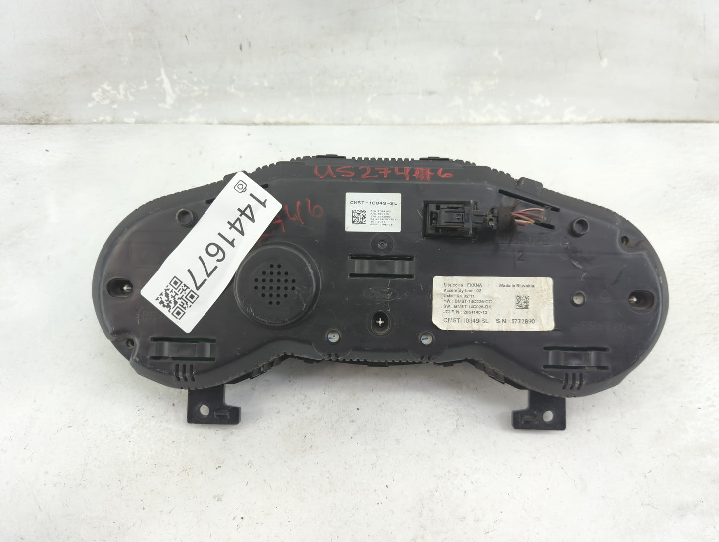 2012 Ford Focus Instrument Cluster Speedometer Gauges P/N:CM5T-10849-SL BM5T-14C026-DX, BM5T-14C026-CC, 2064140 Fits OEM Use