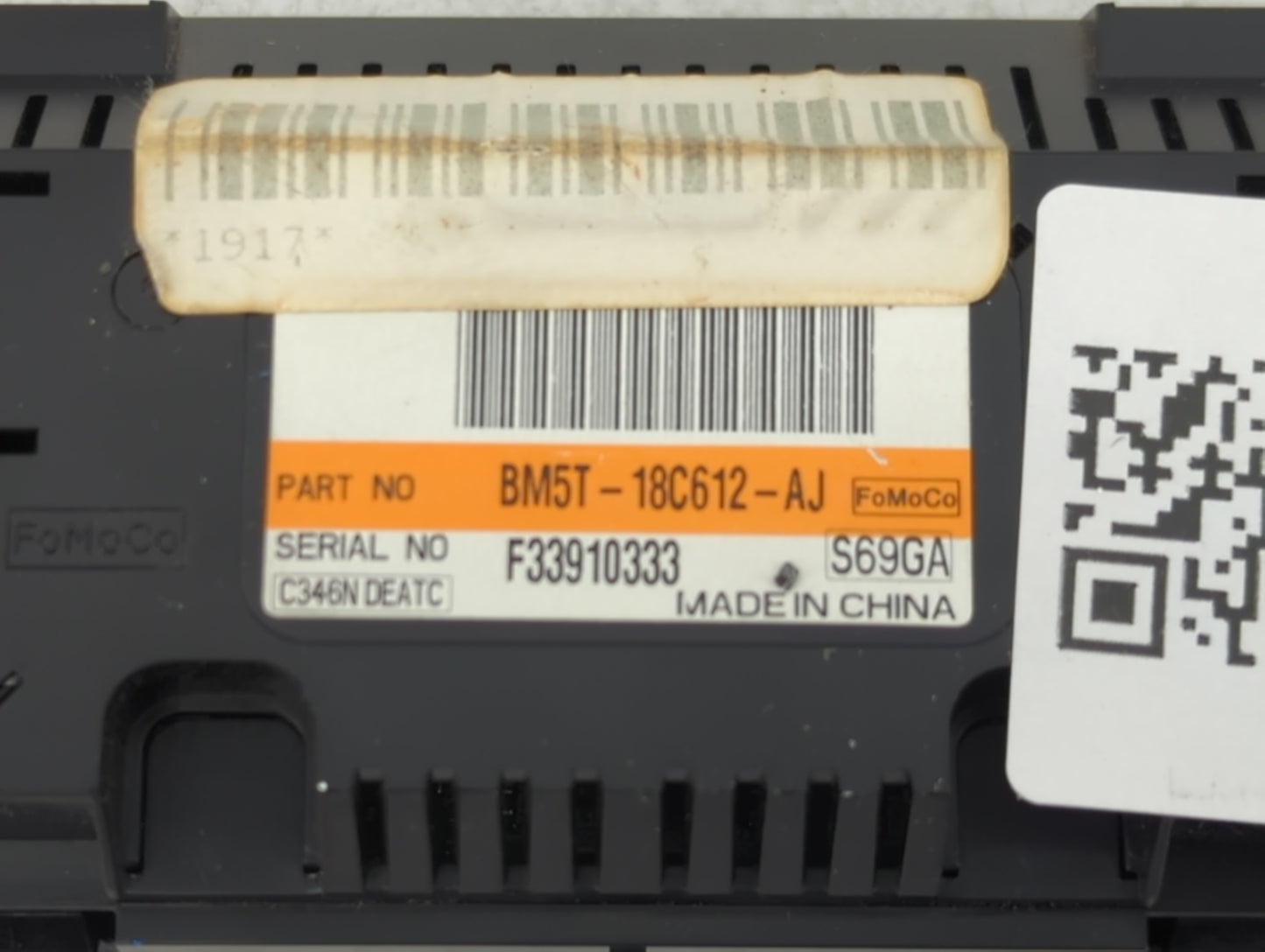 2012 Ford Focus Climate Control Module Temperature AC/Heater Replacement P/N:BM5T-18C612-AJ Fits OEM Used Auto Parts - Oemus