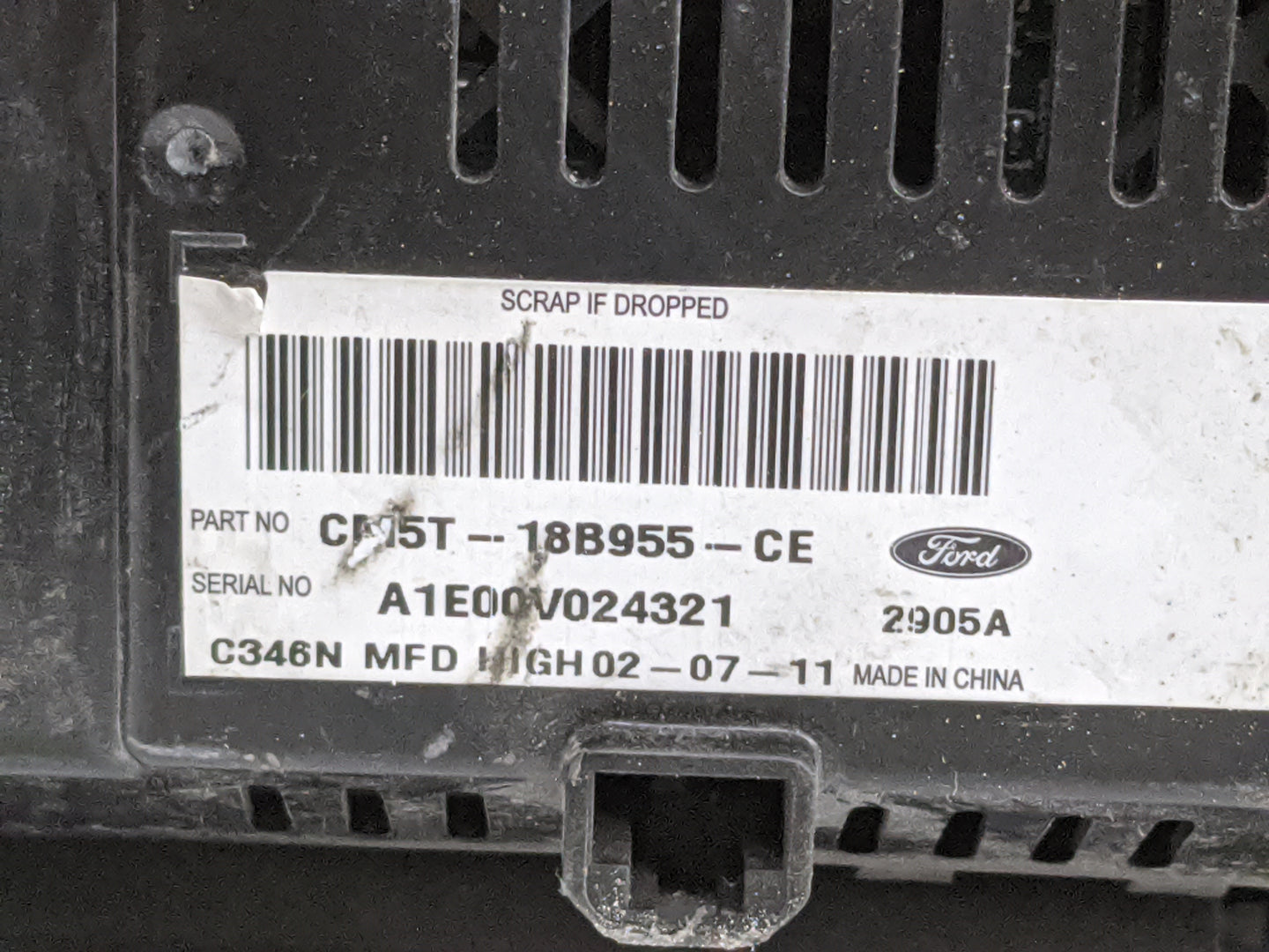 2012-2012 Ford Focus Information Display Screen 1477508 - Oemusedautoparts1.com