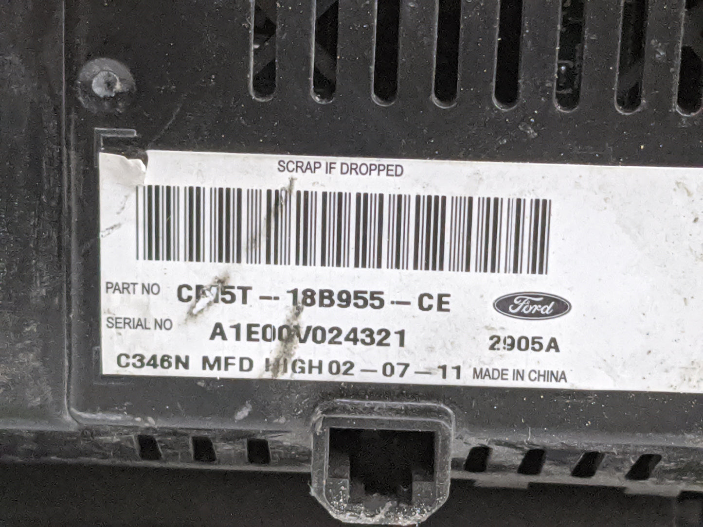 2012-2012 Ford Focus Information Display Screen 1477508 - Oemusedautoparts1.com
