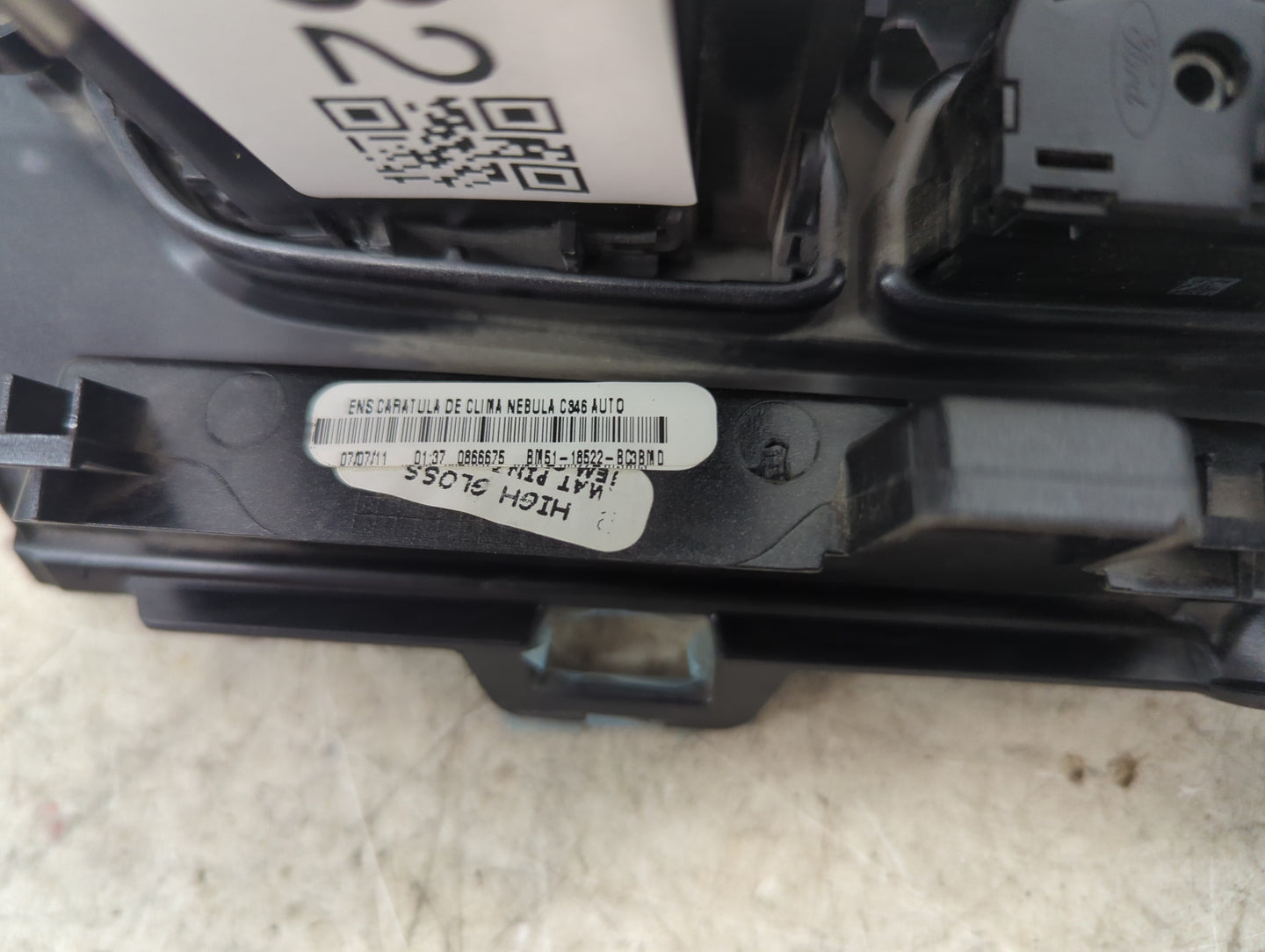2012 Ford Focus Climate Control Module Temperature AC/Heater Replacement P/N:BM5T-18522-BC3BMD Fits OEM Used Auto Parts - Oe