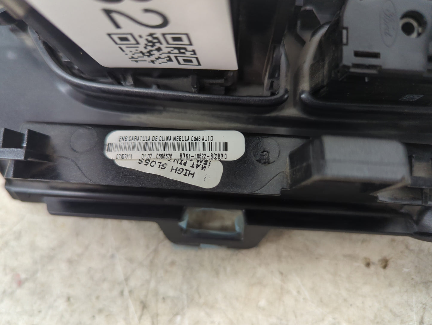 2012 Ford Focus Climate Control Module Temperature AC/Heater Replacement P/N:BM5T-18522-BC3BMD Fits OEM Used Auto Parts - Oe