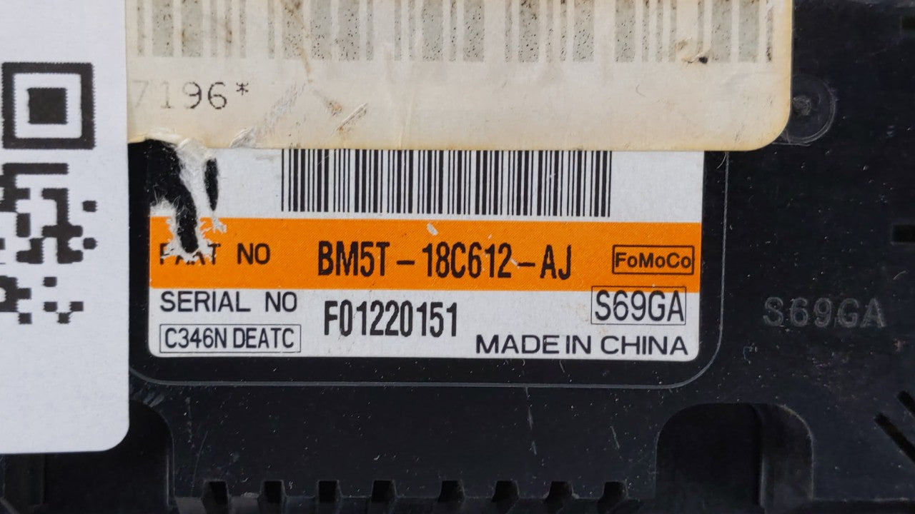 2012 Ford Focus Climate Control Module Temperature AC/Heater Replacement P/N:BM51-18522-BC BM5T-18C612-AJ, BM5T-18C612-AH Fi