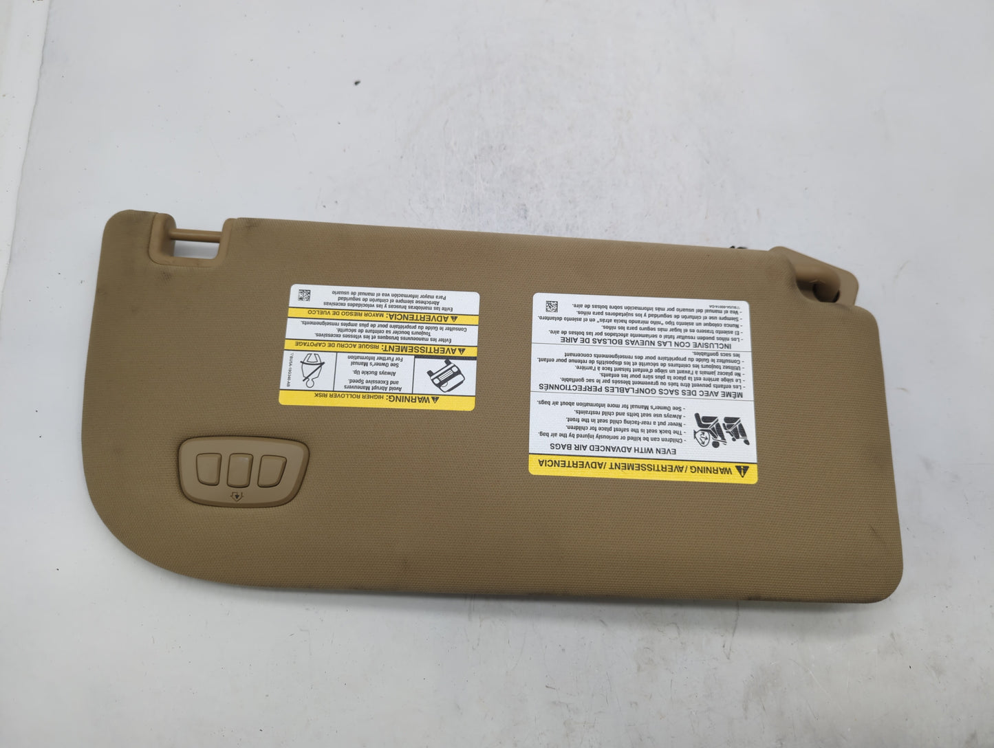 2012-2014 Ford Focus Sun Visor Shade Replacement Driver Left Mirror Fits Fits 2012 2013 2014 OEM Used Auto Parts - Oemusedau