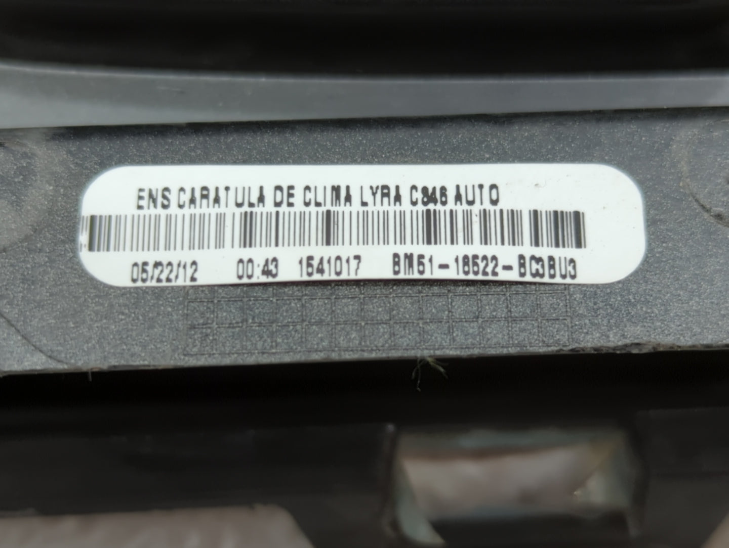 2012 Ford Focus Climate Control Module Temperature AC/Heater Replacement P/N:BM51-18522-AC BM51-18522-BC, BM5T-18C612-AJ Fit