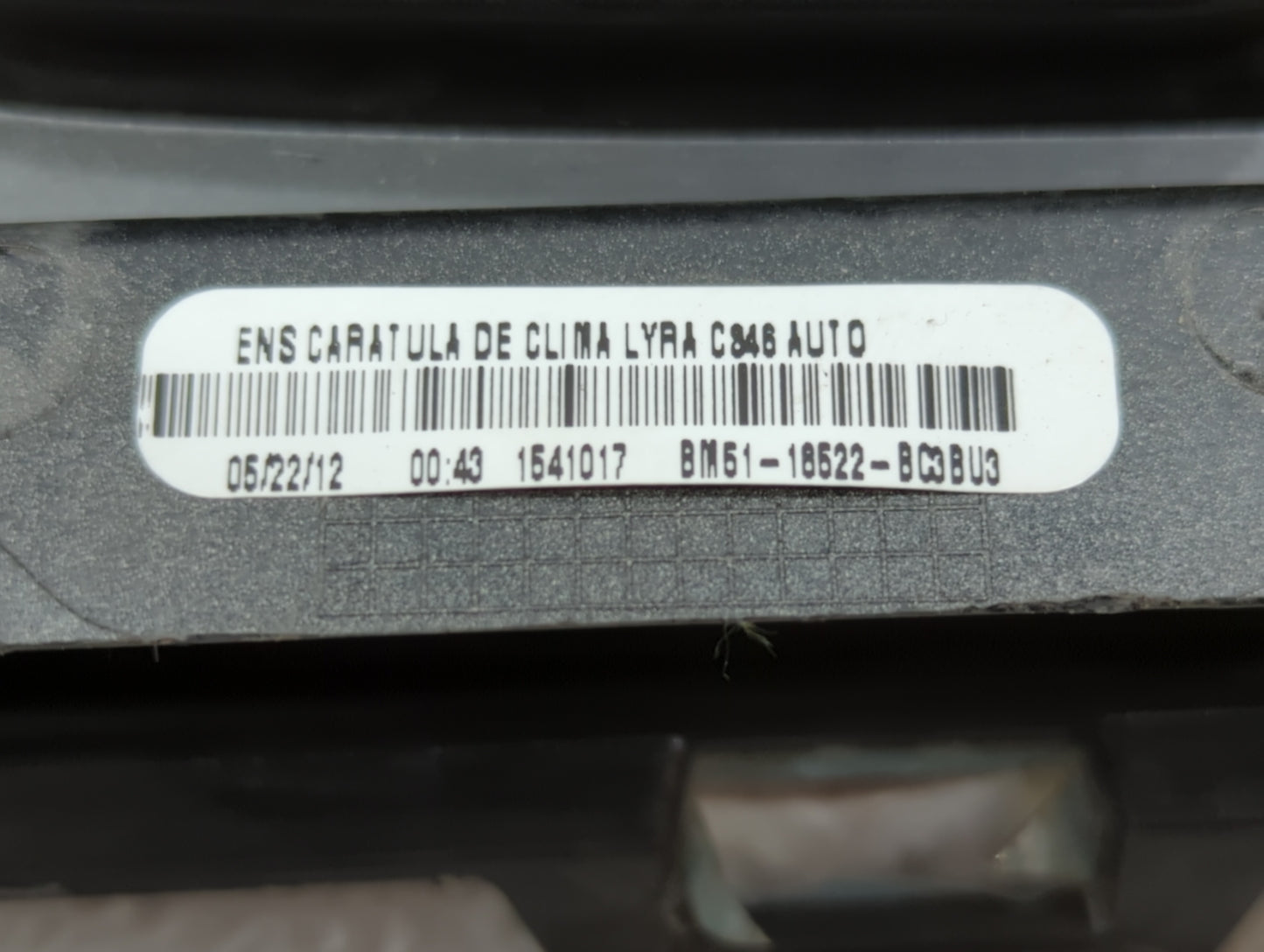 2012 Ford Focus Climate Control Module Temperature AC/Heater Replacement P/N:BM51-18522-AC BM51-18522-BC, BM5T-18C612-AJ Fit