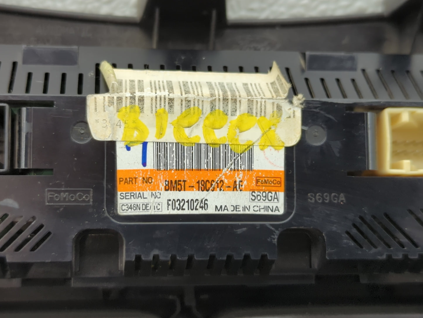 2012 Ford Focus Climate Control Module Temperature AC/Heater Replacement P/N:BM51-18522-BAW BM51-18522-AC, BM51-18522-BC Fit