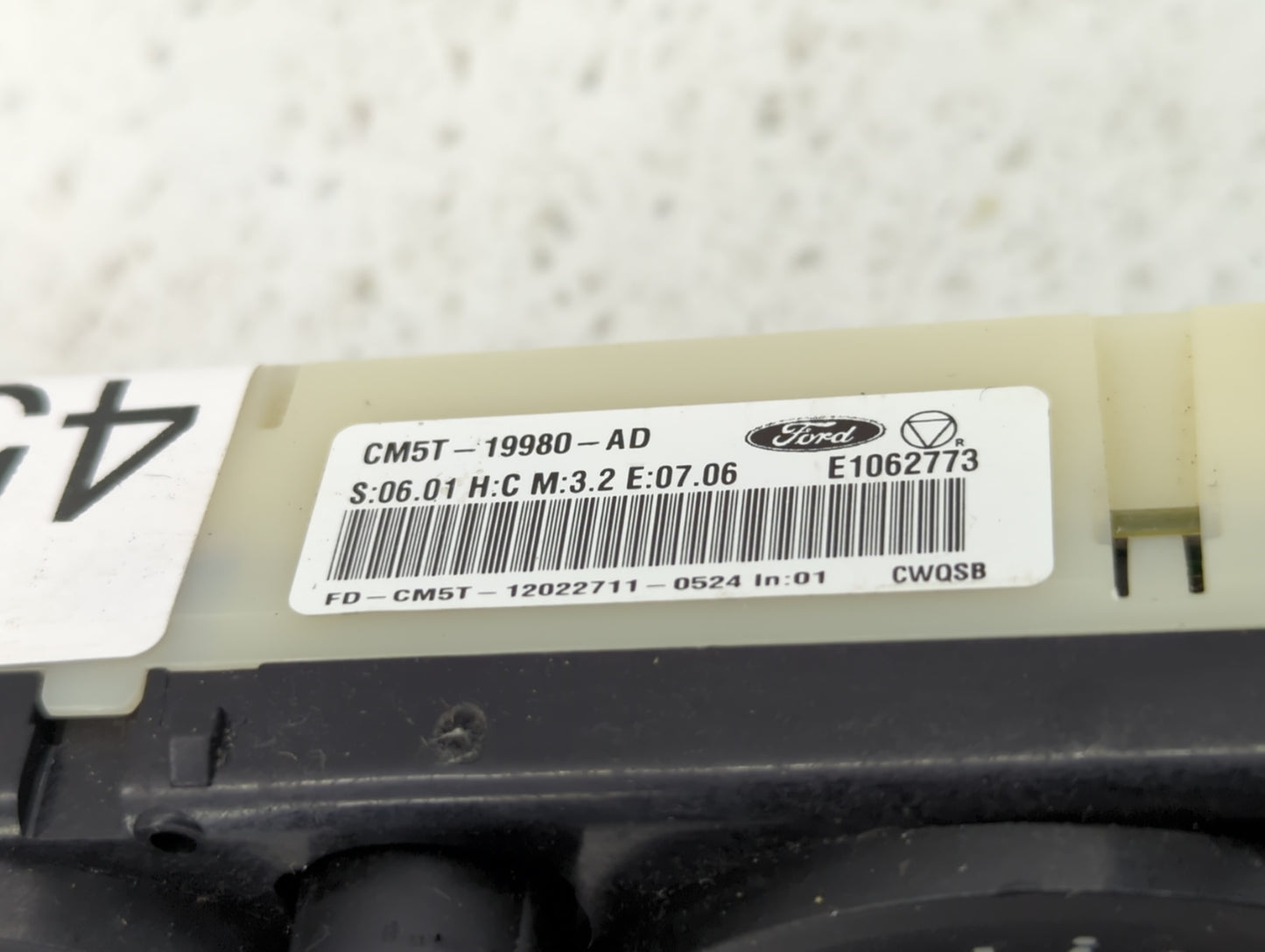 2012 Ford Focus Climate Control Module Temperature AC/Heater Replacement P/N:CM5T-19980-AD Fits OEM Used Auto Parts - Oemuse