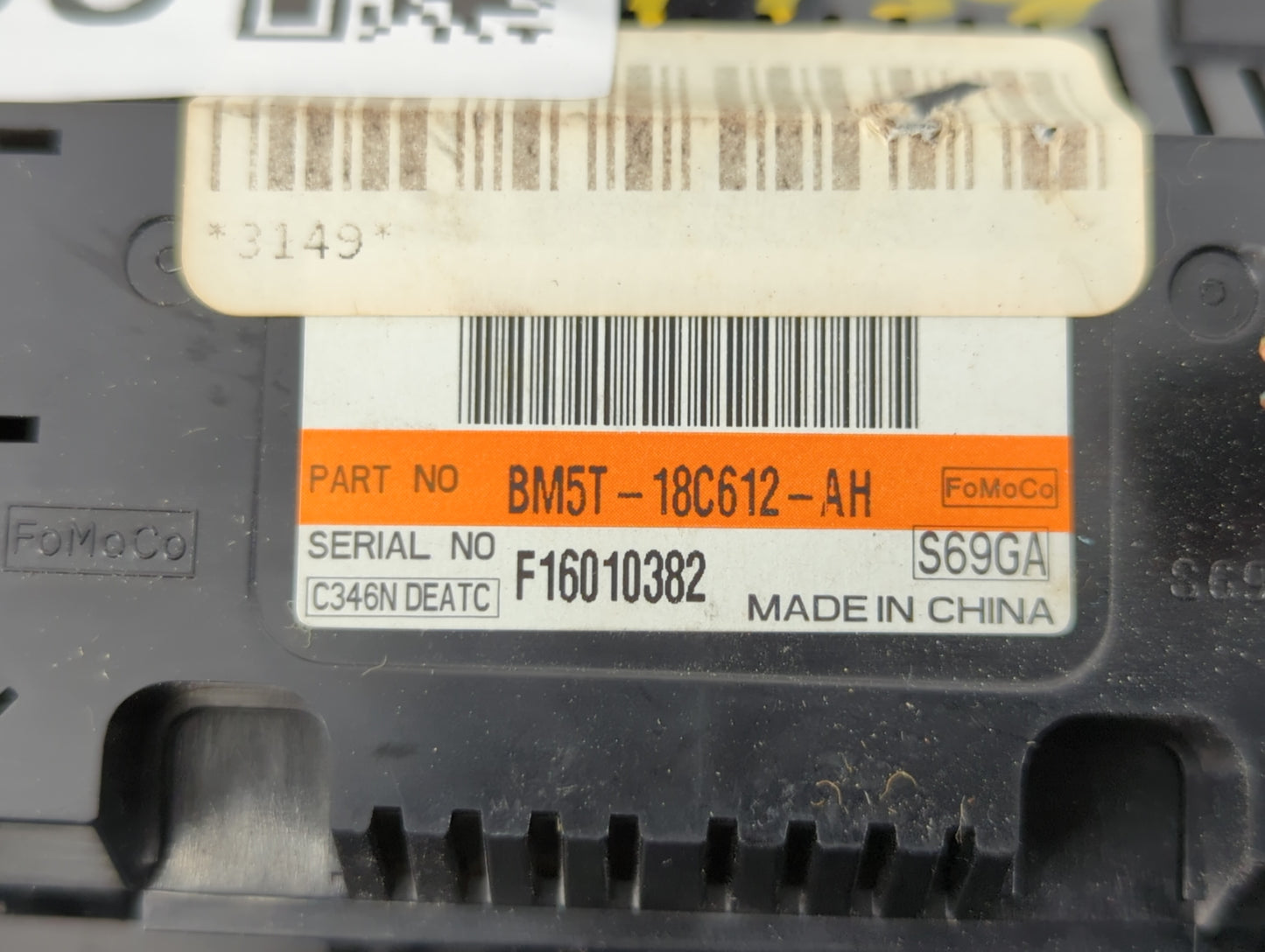 2012 Ford Focus Climate Control Module Temperature AC/Heater Replacement P/N:BM5T-18C612-AH Fits OEM Used Auto Parts - Oemus