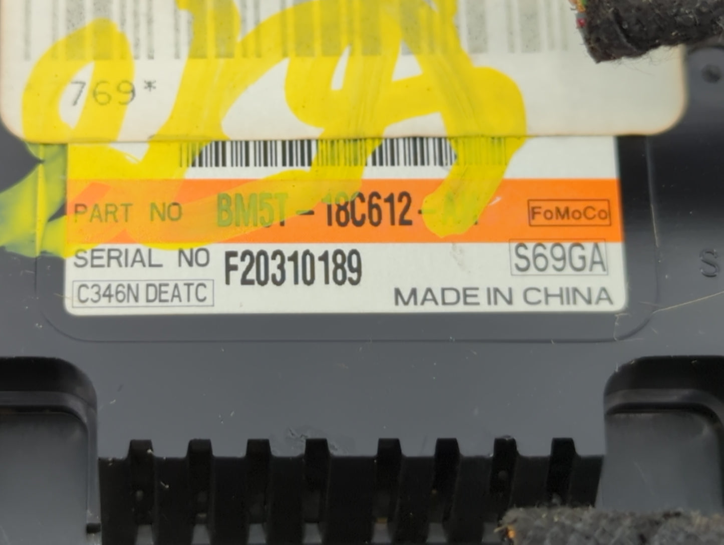 2012 Ford Focus Climate Control Module Temperature AC/Heater Replacement P/N:BM5T-18C612-AK BM51-18522-BAW, BM51-18522-AC Fi