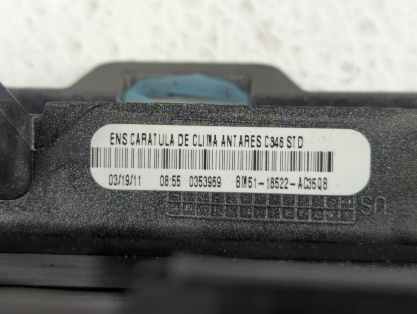 2012 Ford Focus Climate Control Module Temperature AC/Heater Replacement P/N:BM51-18522-AC3 Fits OEM Used Auto Parts - Oemus