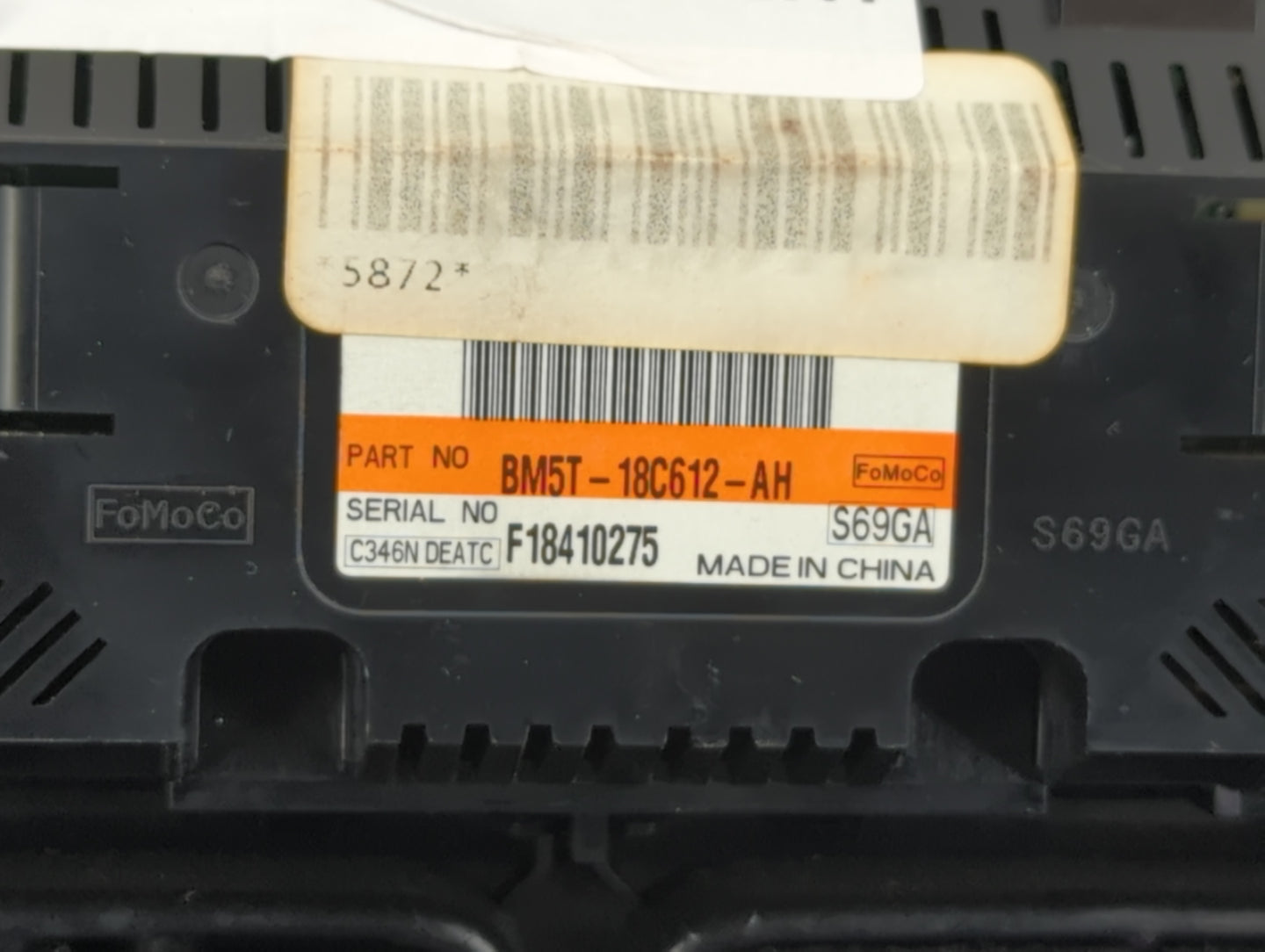 2012 Ford Focus Climate Control Module Temperature AC/Heater Replacement P/N:BM5T-18C612-AK BM51-18522-BAW, BM51-18522-AC Fi