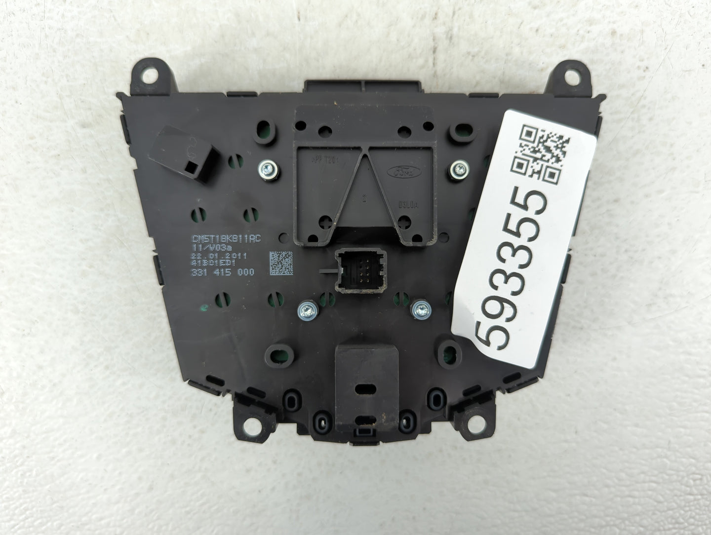 2012-2013 Ford Focus Radio AM FM Cd Player Receiver Replacement P/N:CM5T18K811AC CM5T18K811AD Fits Fits 2012 2013 OEM Used A