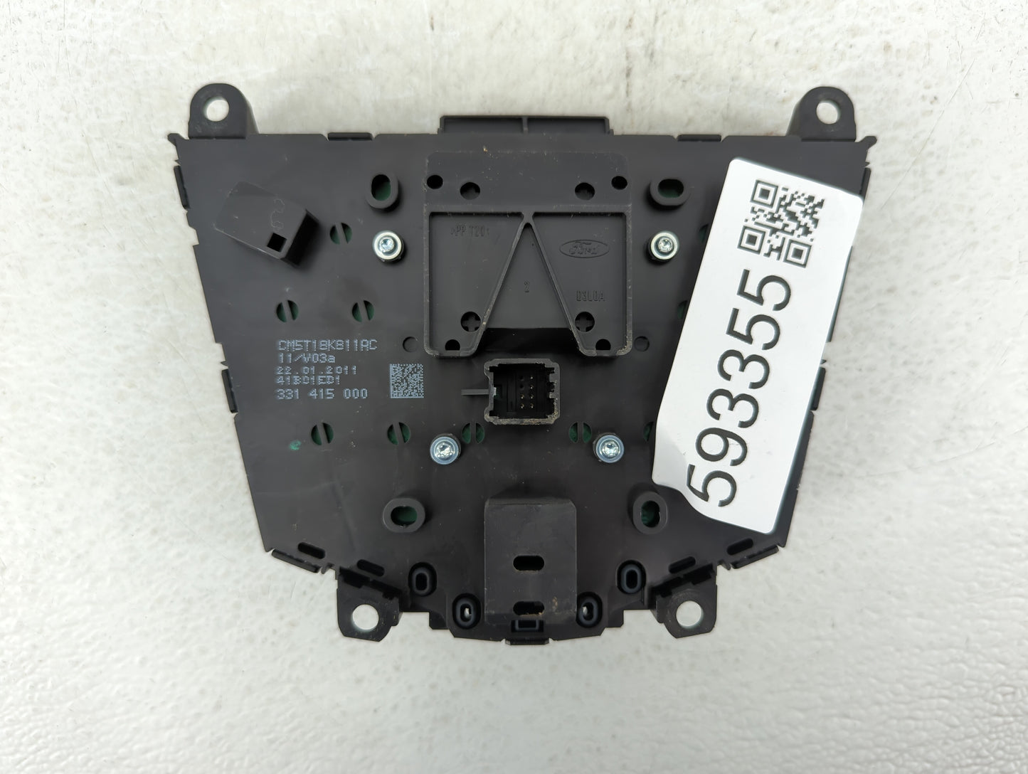 2012-2013 Ford Focus Radio AM FM Cd Player Receiver Replacement P/N:CM5T18K811AC CM5T18K811AD Fits Fits 2012 2013 OEM Used A