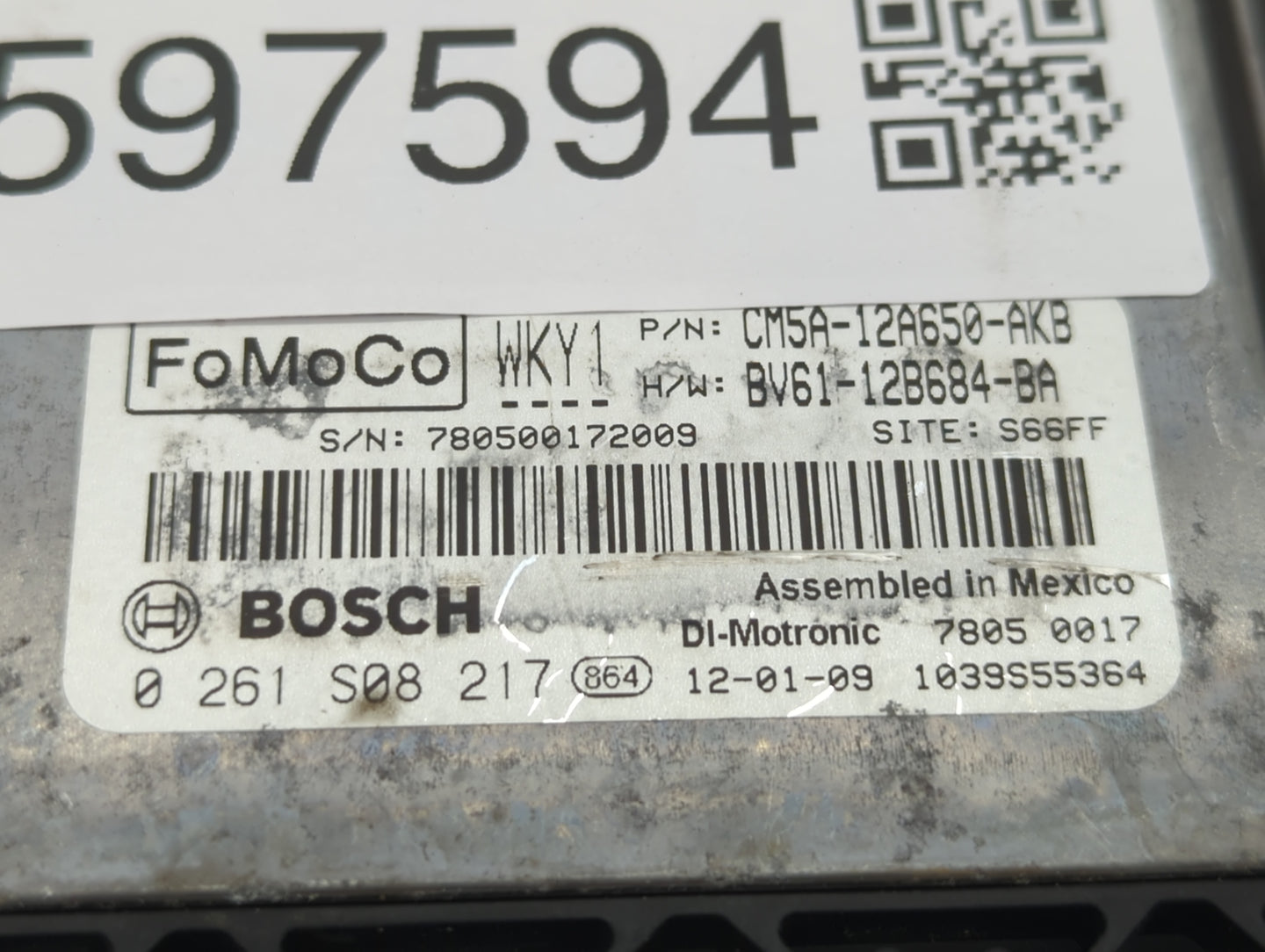 2012-2014 Ford Focus PCM Engine Control Computer ECU ECM PCU OEM P/N:BV61-12B684-BA CM5A-12A650-AKB Fits Fits 2012 2013 2014