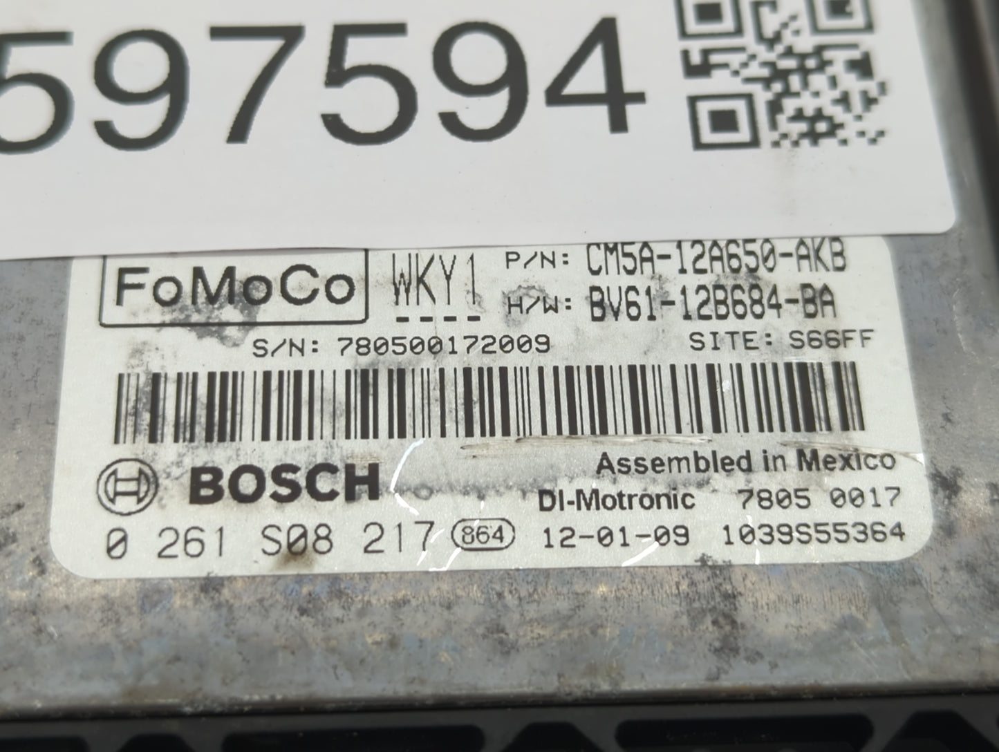 2012-2014 Ford Focus PCM Engine Control Computer ECU ECM PCU OEM P/N:BV61-12B684-BA CM5A-12A650-AKB Fits Fits 2012 2013 2014