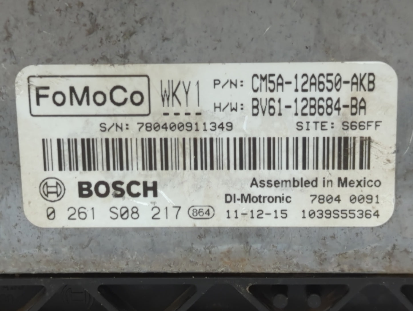 2012-2014 Ford Focus PCM Engine Control Computer ECU ECM PCU OEM P/N:BV61-12B684-BA CM5A-12A650-AKB Fits Fits 2012 2013 2014