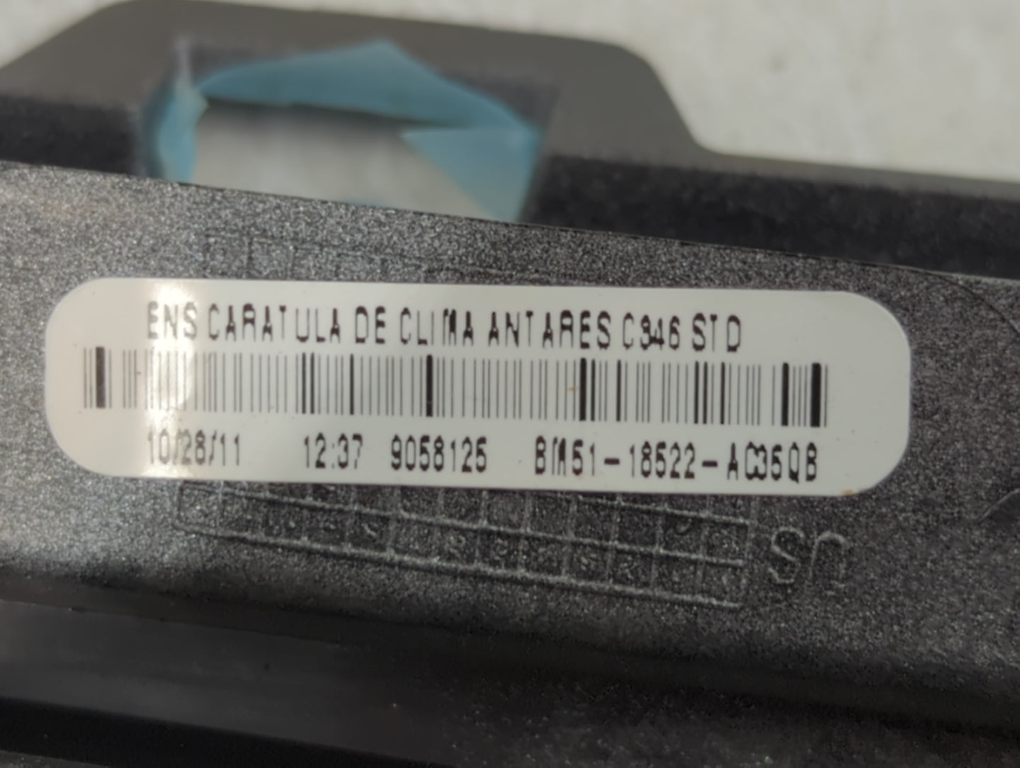 2012 Ford Focus Climate Control Module Temperature AC/Heater Replacement P/N:BM51-18522-AC35QB Fits OEM Used Auto Parts - Oe