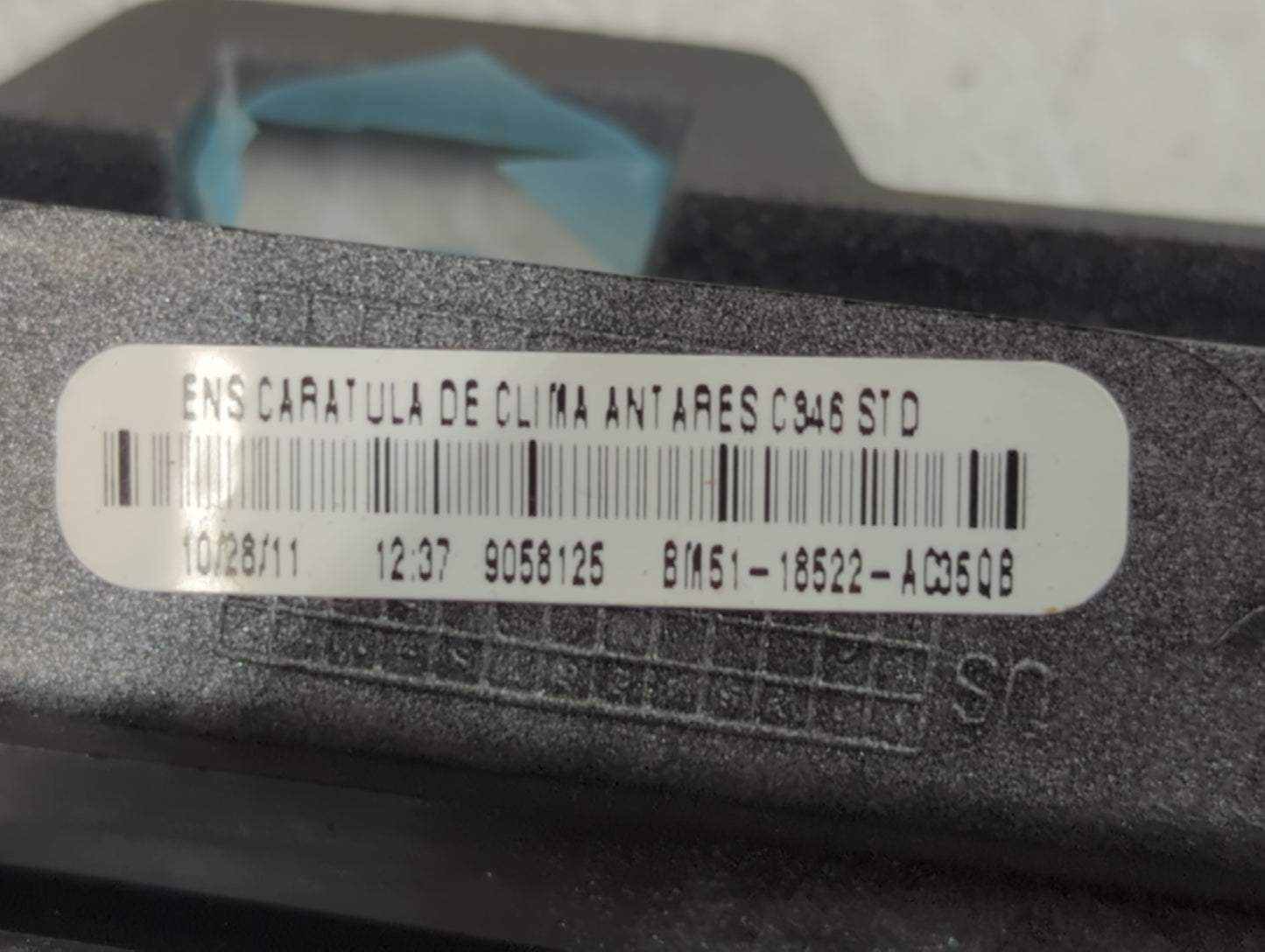 2012 Ford Focus Climate Control Module Temperature AC/Heater Replacement P/N:BM51-18522-AC35QB Fits OEM Used Auto Parts - Oe