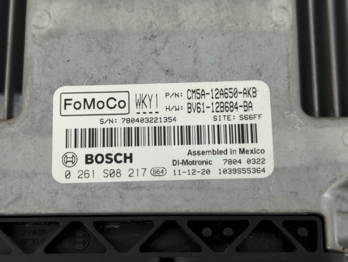2012-2013 Ford Focus PCM Engine Control Computer ECU ECM PCU OEM P/N:BV61-12B684-BH CM5A-12A650-AKB Fits Fits 2012 2013 OEM 