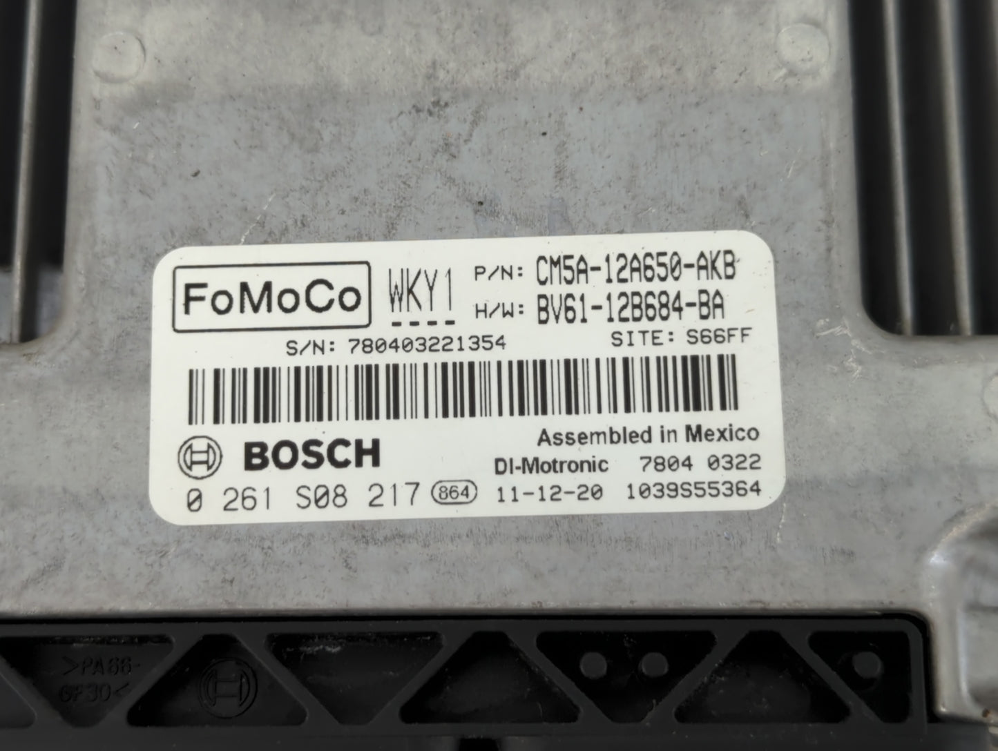 2012-2013 Ford Focus PCM Engine Control Computer ECU ECM PCU OEM P/N:BV61-12B684-BH CM5A-12A650-AKB Fits Fits 2012 2013 OEM 
