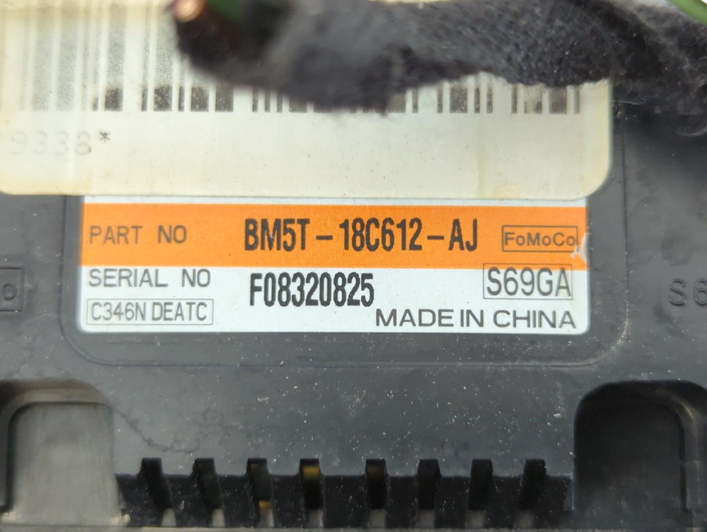 2012 Ford Focus Climate Control Module Temperature AC/Heater Replacement P/N:BM5T-18C612-AJ Fits OEM Used Auto Parts - Oemus