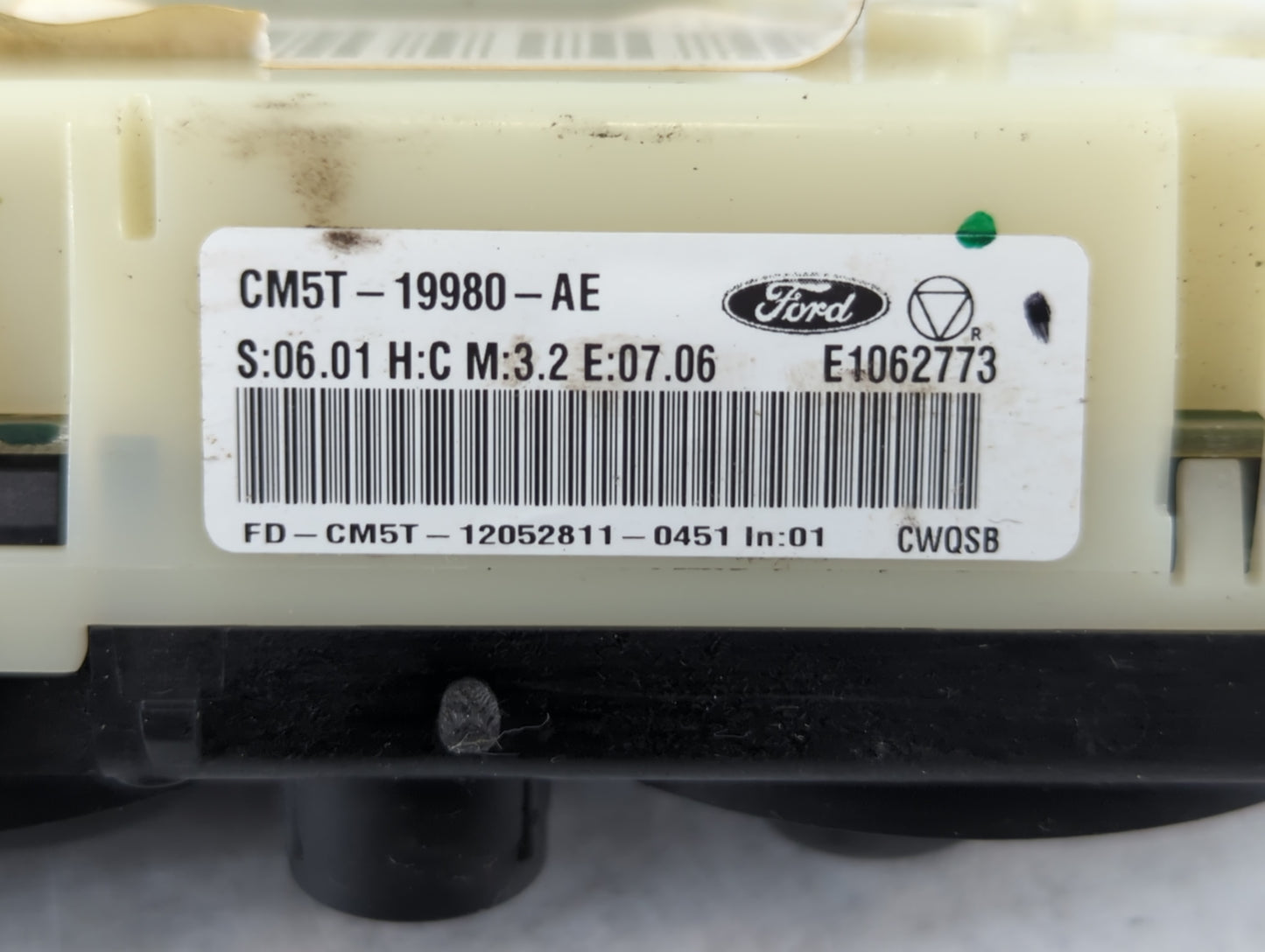 2012 Ford Focus Climate Control Module Temperature AC/Heater Replacement P/N:CM5T-19980-AE Fits OEM Used Auto Parts - Oemuse